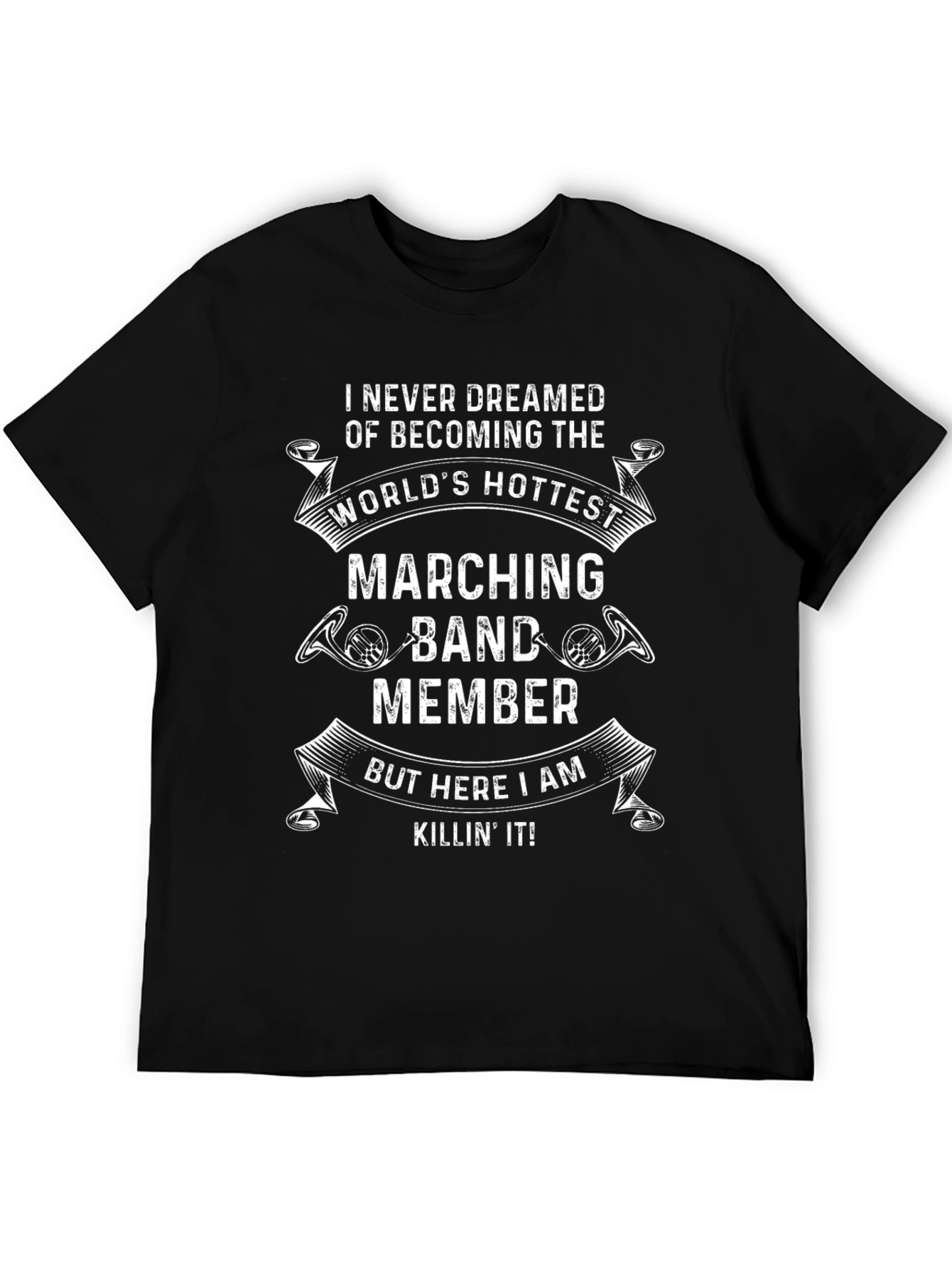 Black Marching Band Member Graphic Tee - Hottest in the World! view 5