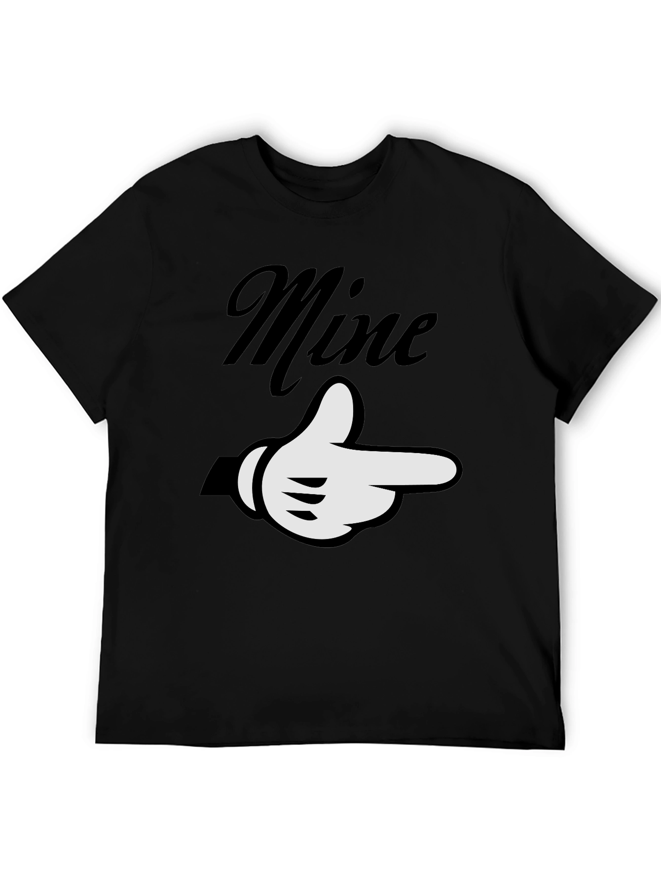 Black Mine Pointing Hand Graphic Tee - Unisex Soft Cotton view 5