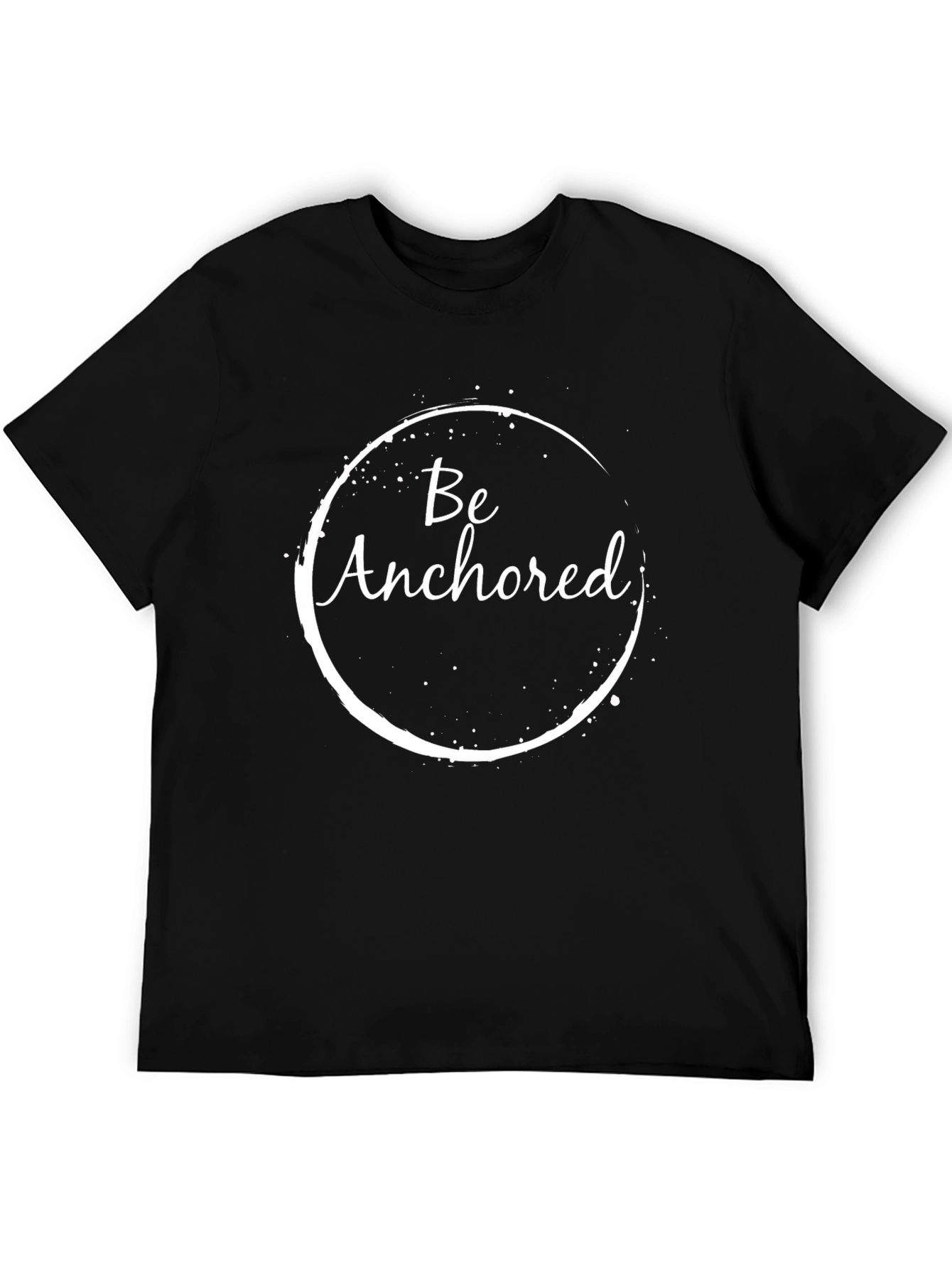 Black Be Anchored Black Graphic Tee view 5
