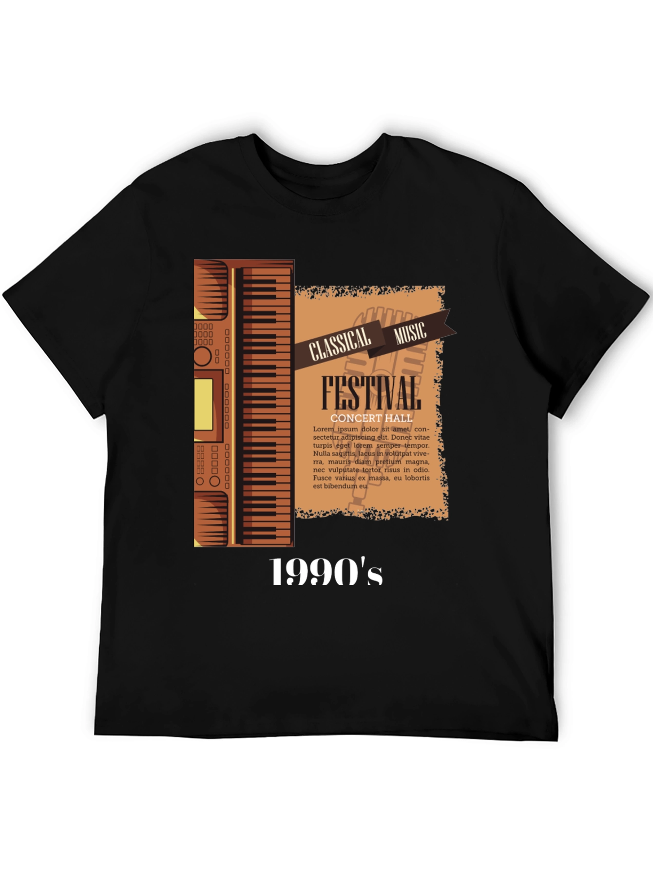 Black Classical Music Festival 1990's Graphic Tee view 5