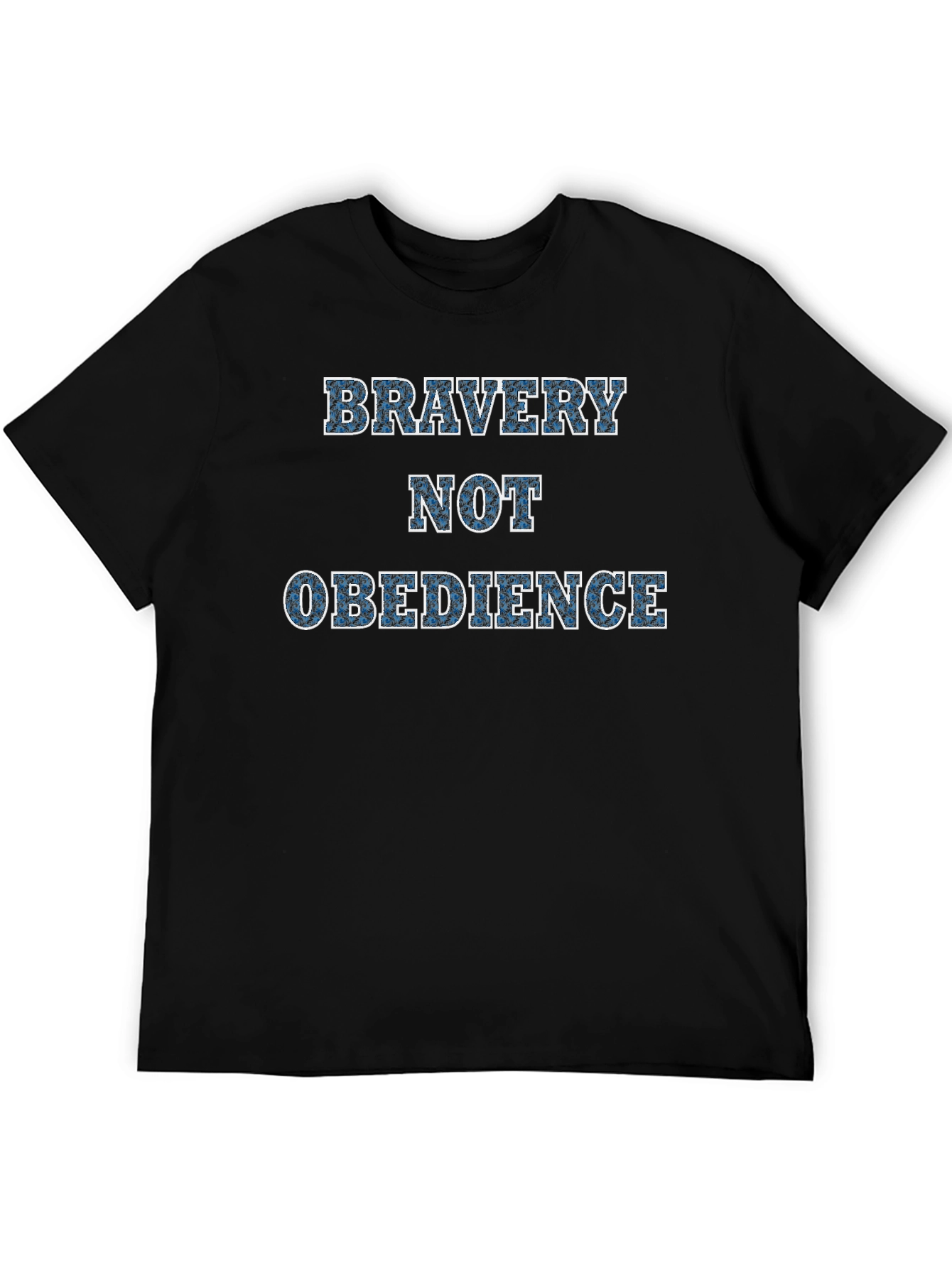 Black Bravery Not Obedience Graphic Tee view 5