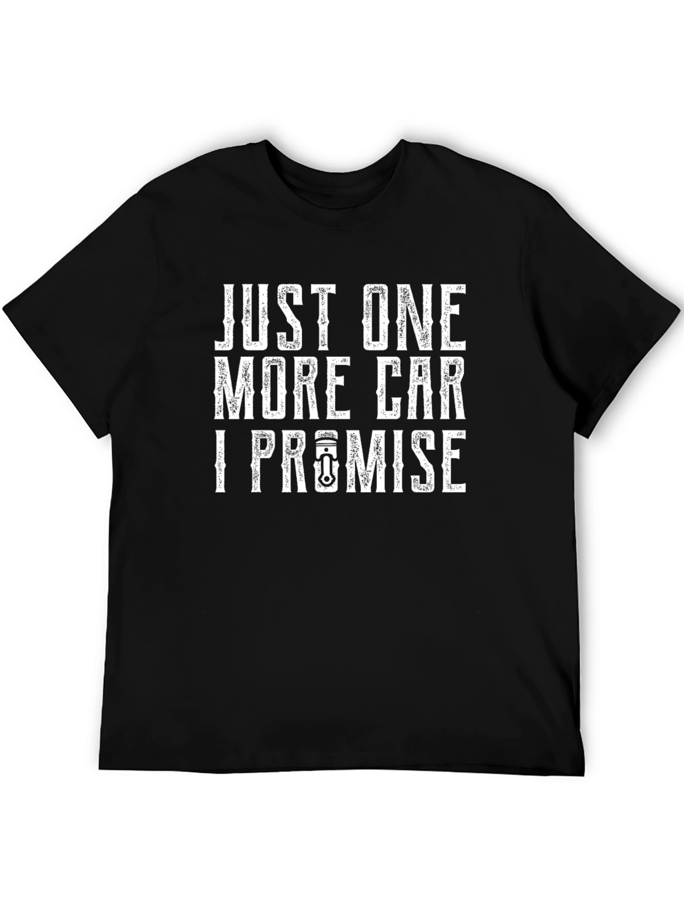 Black Just One More Car I Promise Graphic T-Shirt view 5