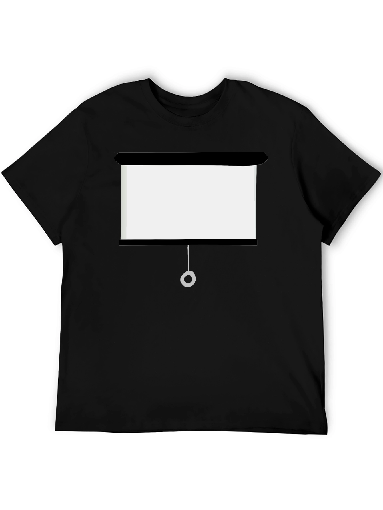 Black Projector Screen Funny T-Shirt view 5