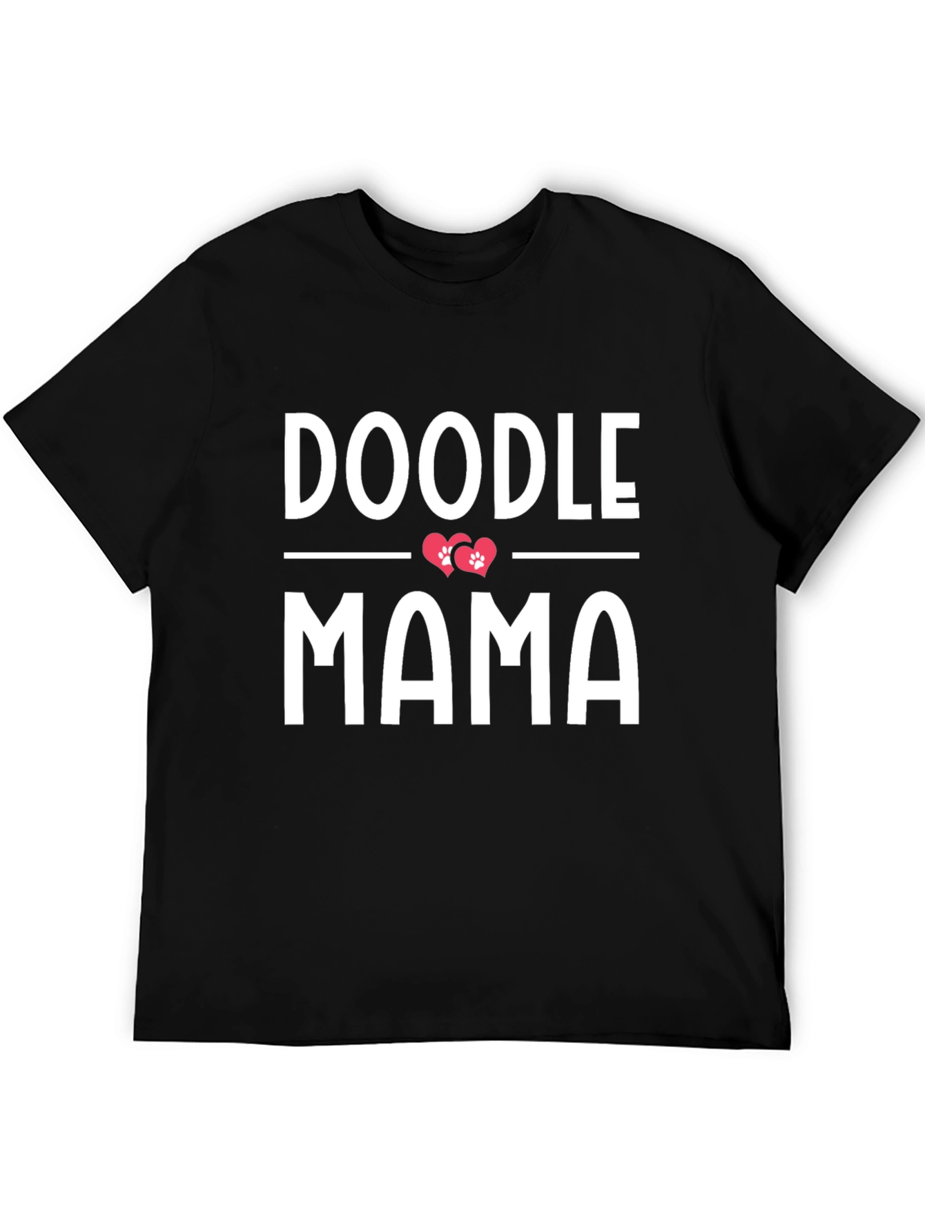 Black Doodle Mama T-Shirt - Dog Lover Tee view 5