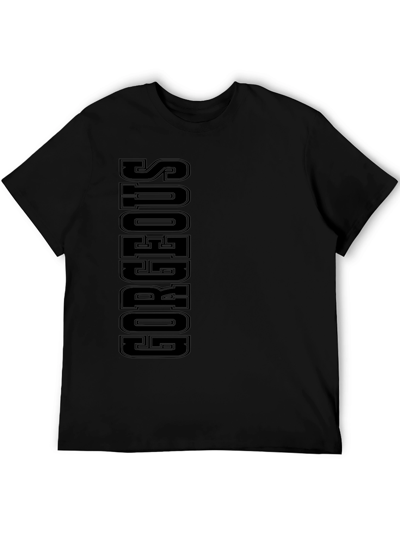Black Gorgeous Black Graphic Tee view 5