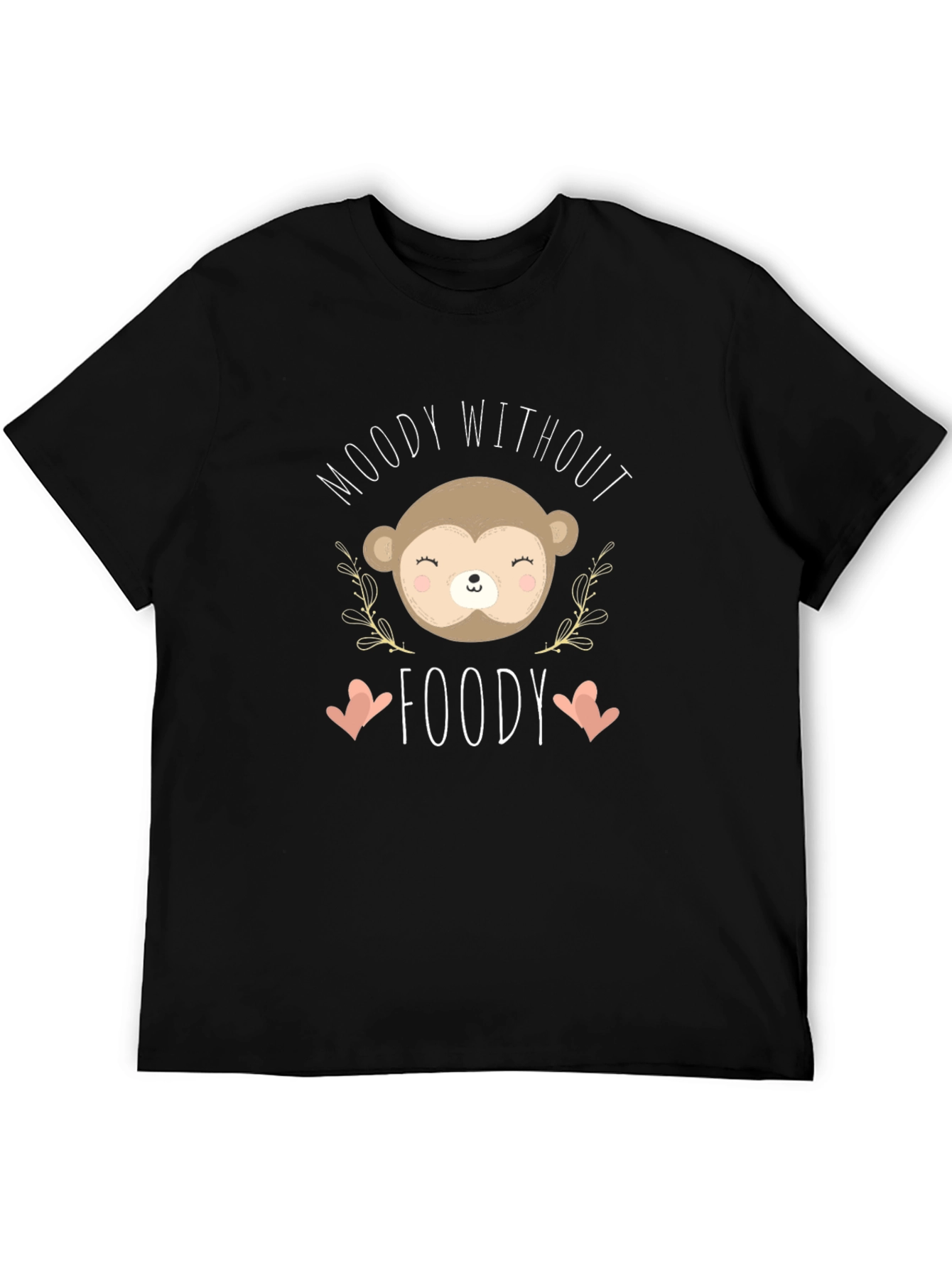 Black Moody Without Foody Black Graphic Tee view 5