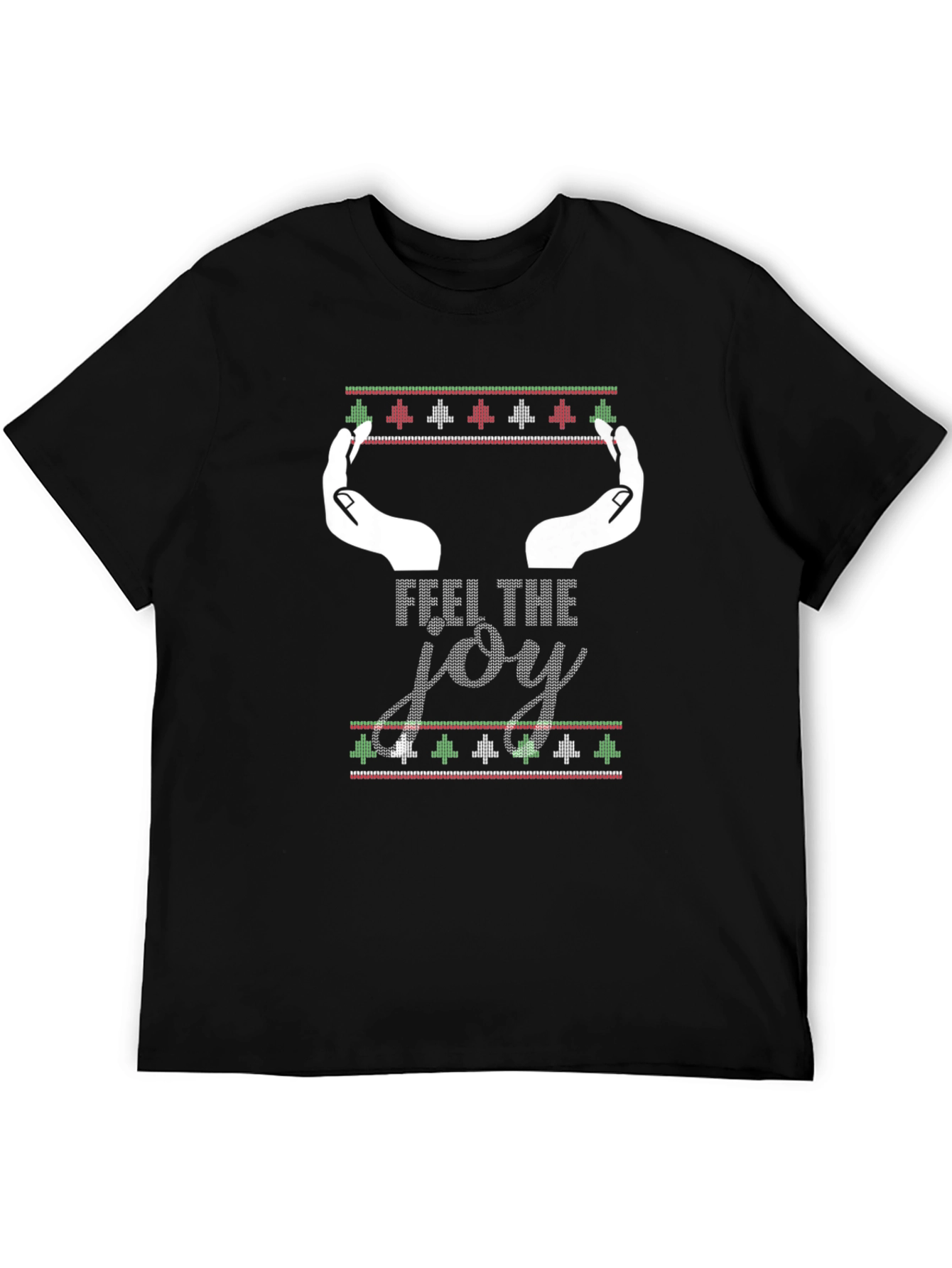 Black Feel The Joy Holiday T-Shirt view 5