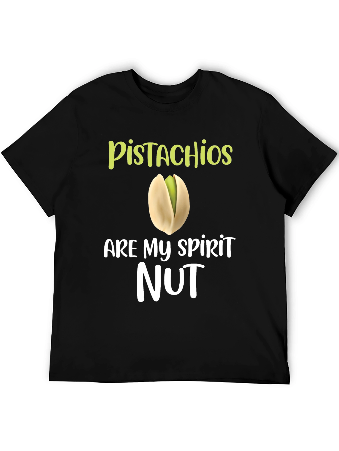 Black Pistachios Are My Spirit Nut Graphic T-Shirt view 5