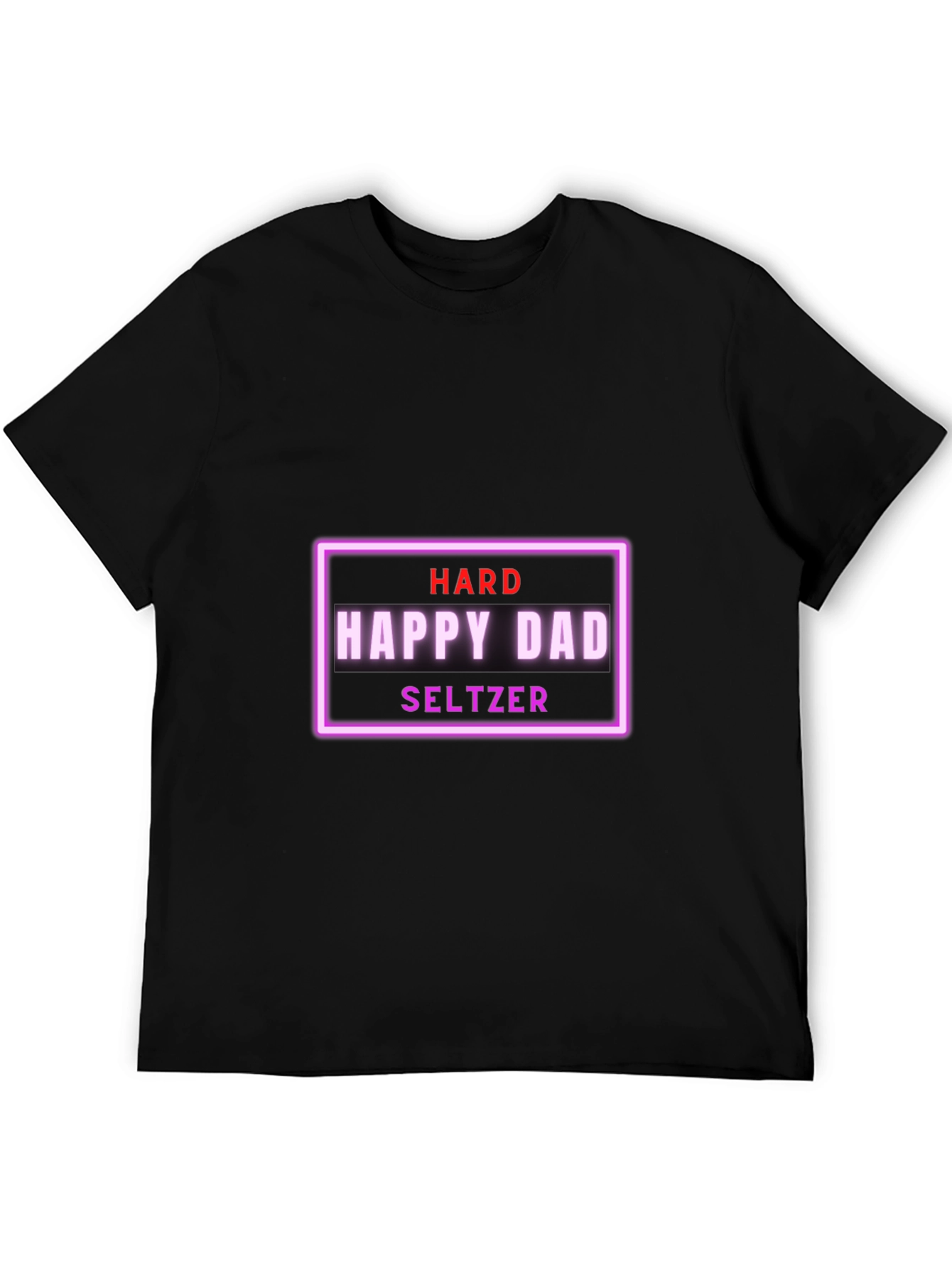 Black Hard Happy Dad Seltzer Graphic Tee view 5