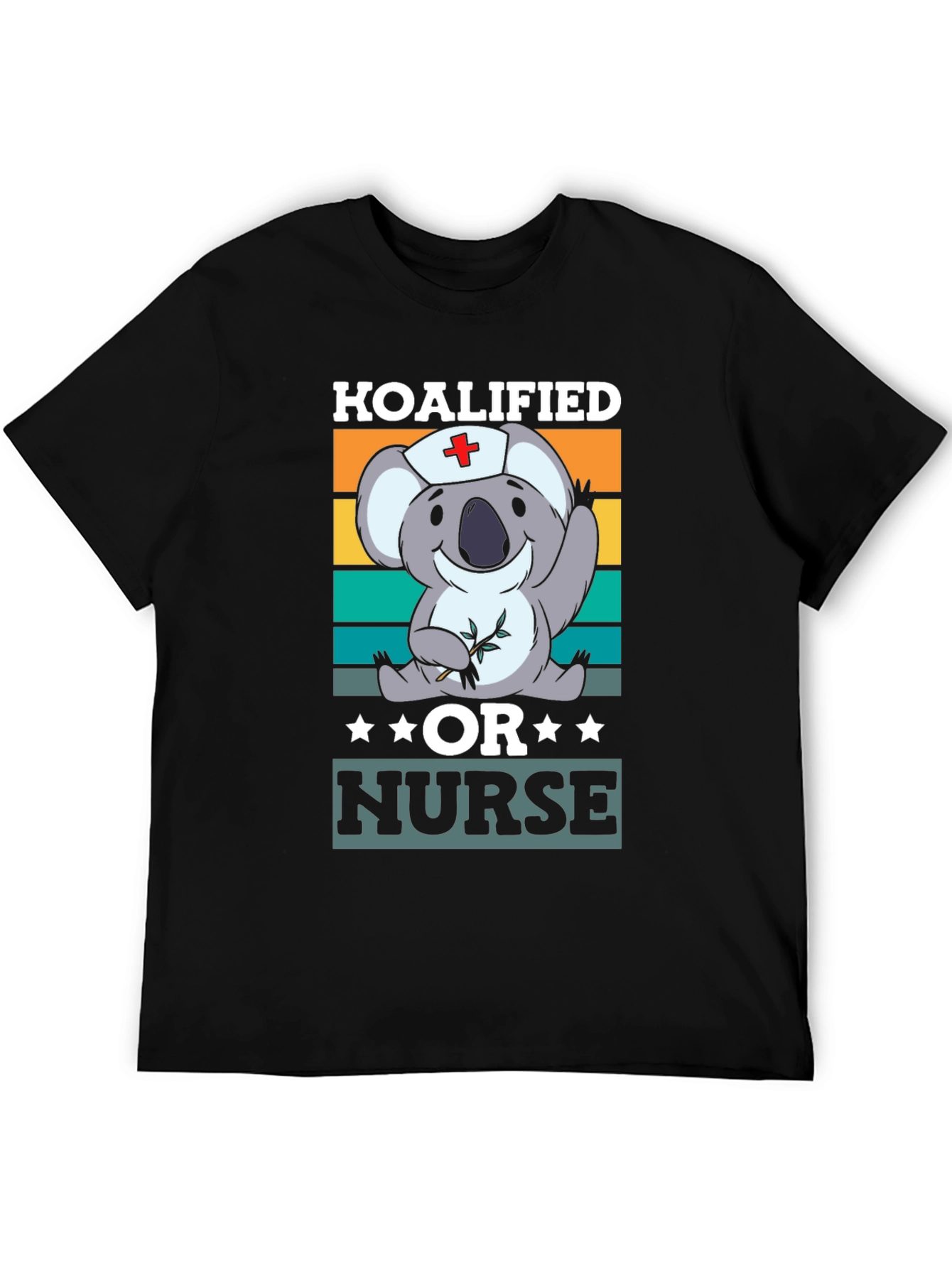 Black Koalified Nurse Graphic T-Shirt view 5