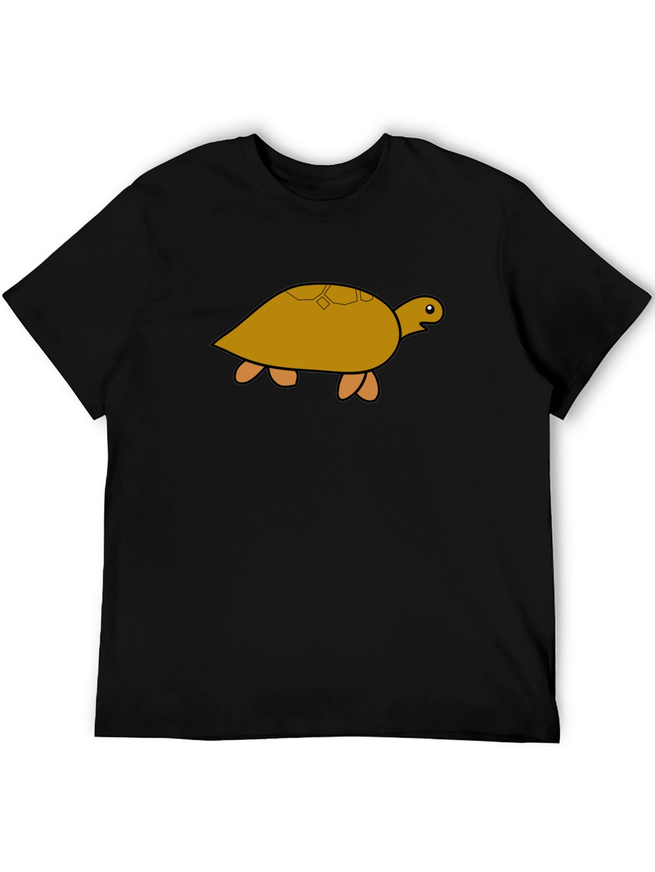 Black Turtle Graphic Tee - Black Cotton T-Shirt view 5