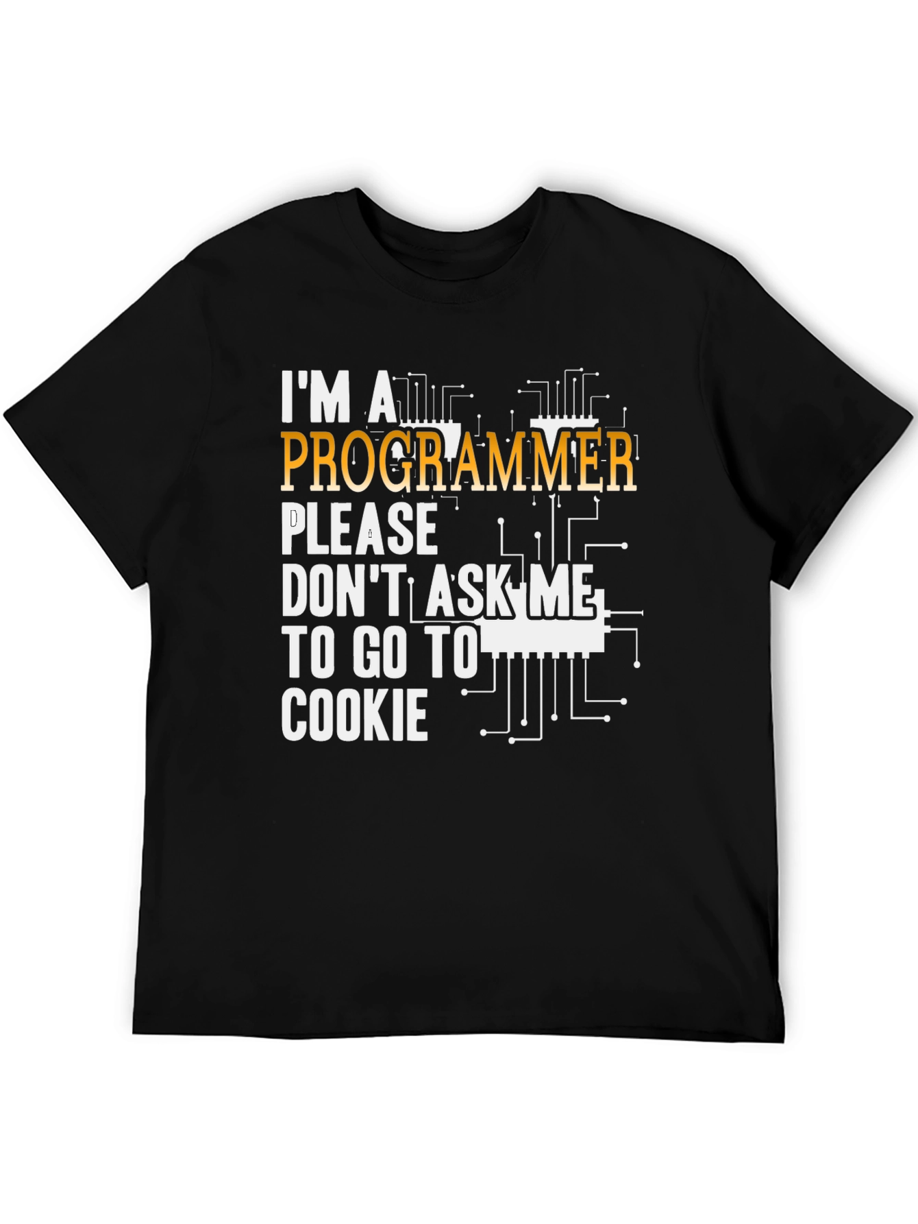 Black I'm a Programmer Graphic T-Shirt view 5
