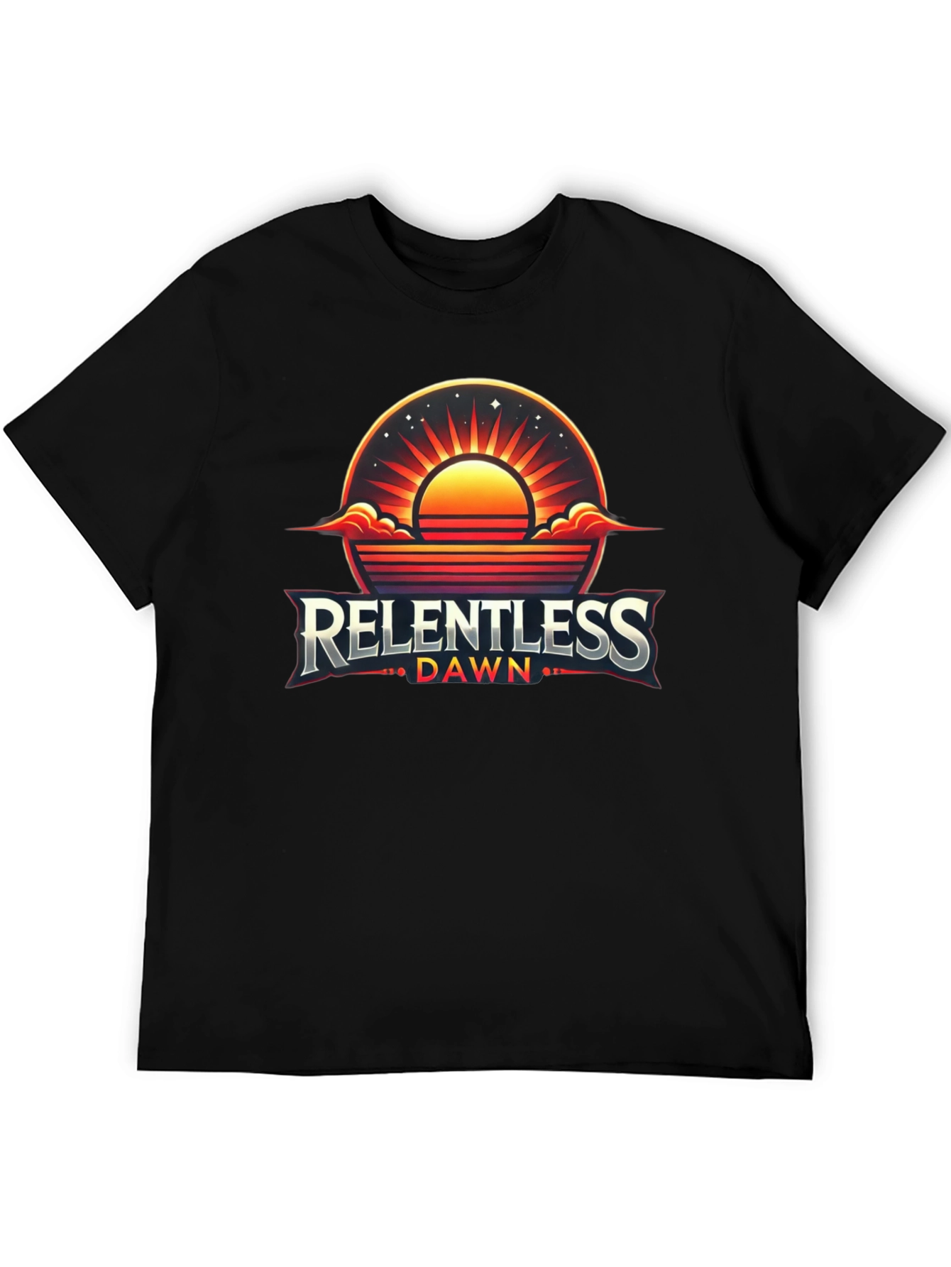Black Relentless Dawn Graphic Tee - Premium Cotton Blend view 5