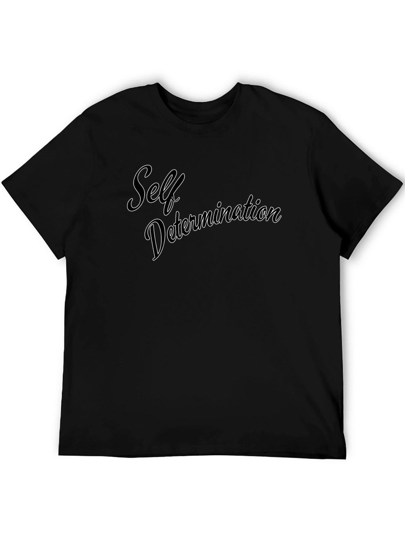 Black Self Determination Graphic Tee - Stylish & Motivational view 5