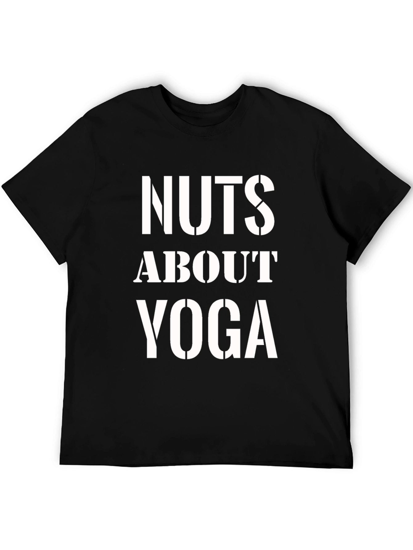 Black Nuts About Yoga T-Shirt - Black Graphic Tee view 5