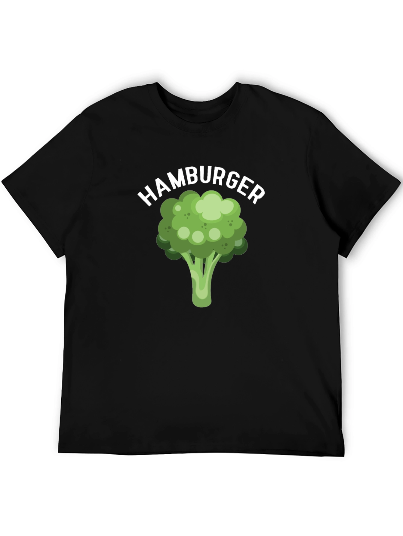 Black Broccoli Hamburger Graphic Tee view 5