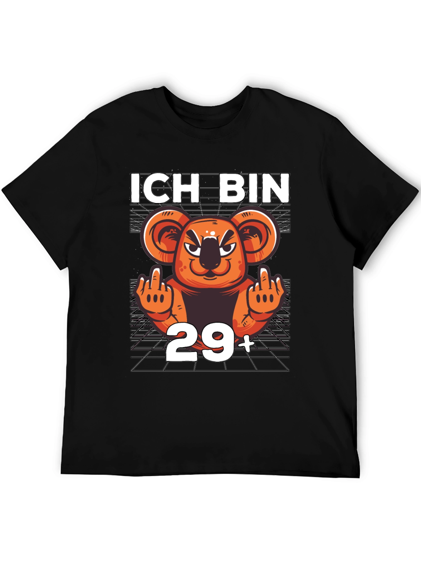 Black Ich Bin 29+ Koala T-Shirt view 5
