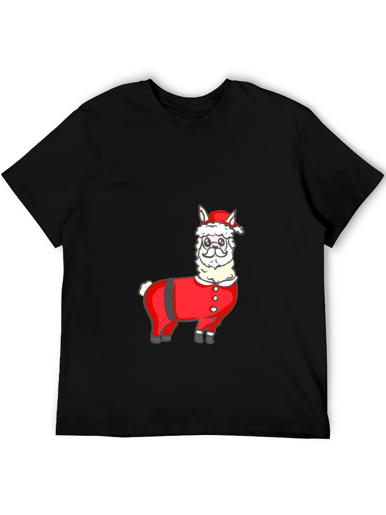 Santa Llama T-Shirt - Holiday Festive Wear - 5