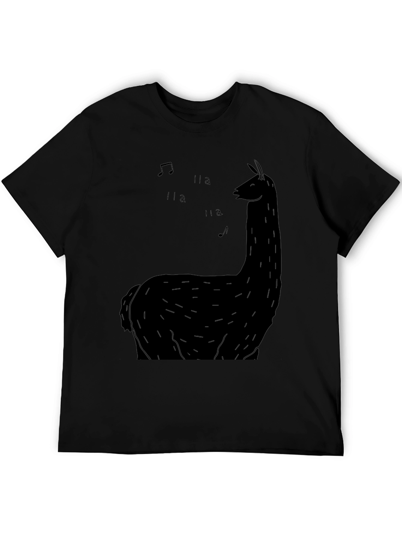 Black Llama Music Graphic Tee view 5