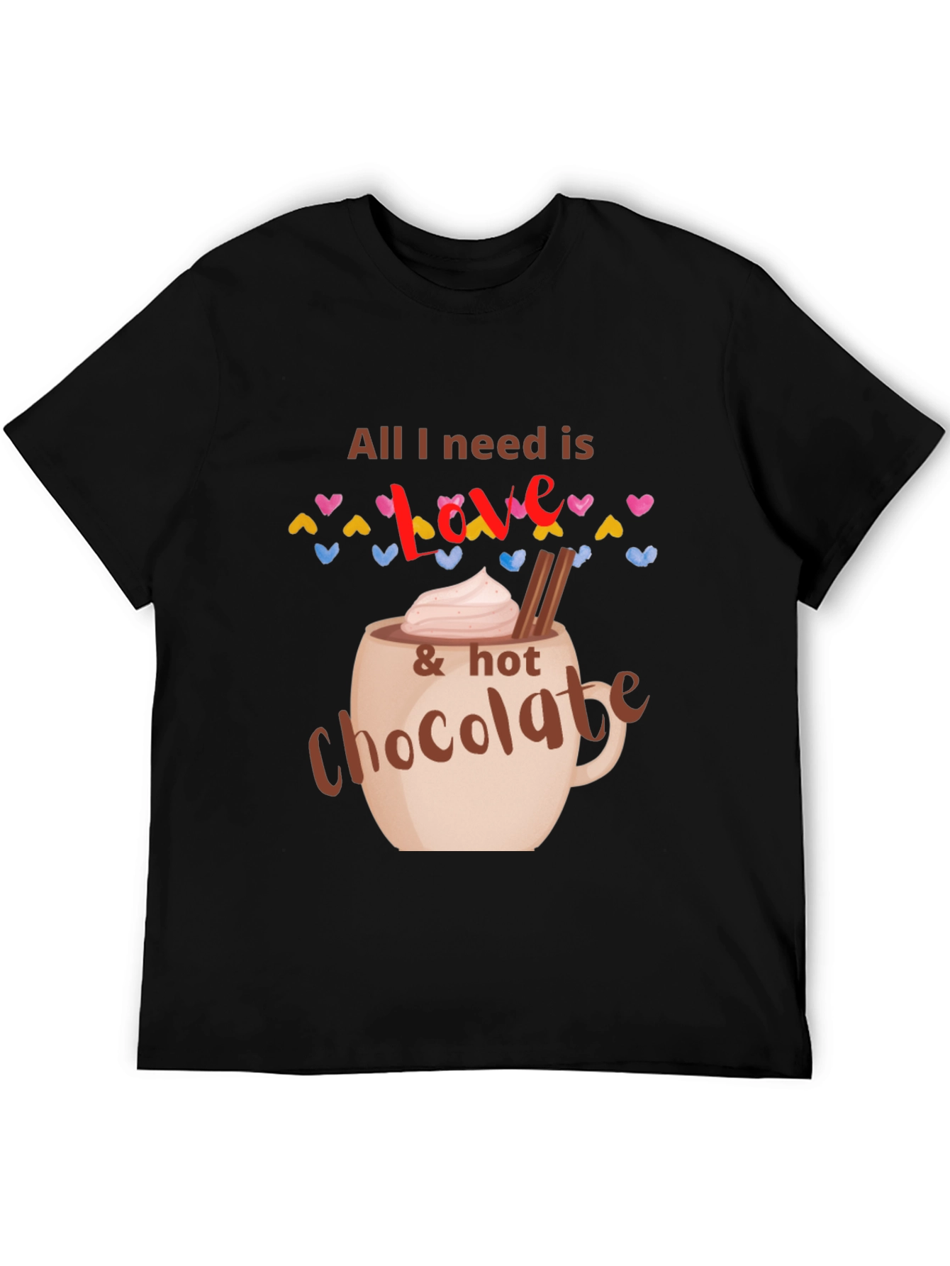 Black Love & Hot Chocolate Graphic Tee view 5