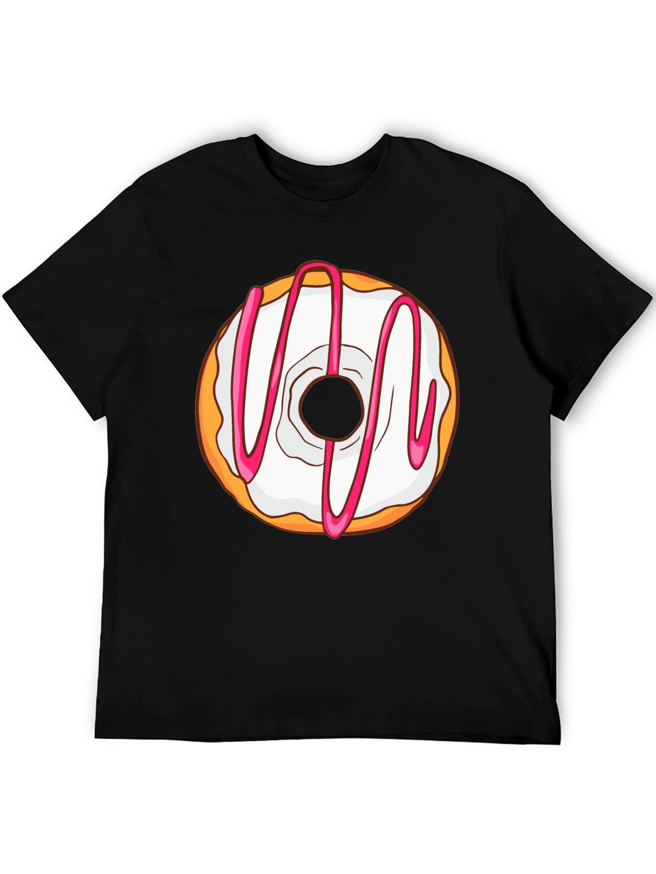 Black Donut Graphic Tee - Sweet Treat T-Shirt view 5