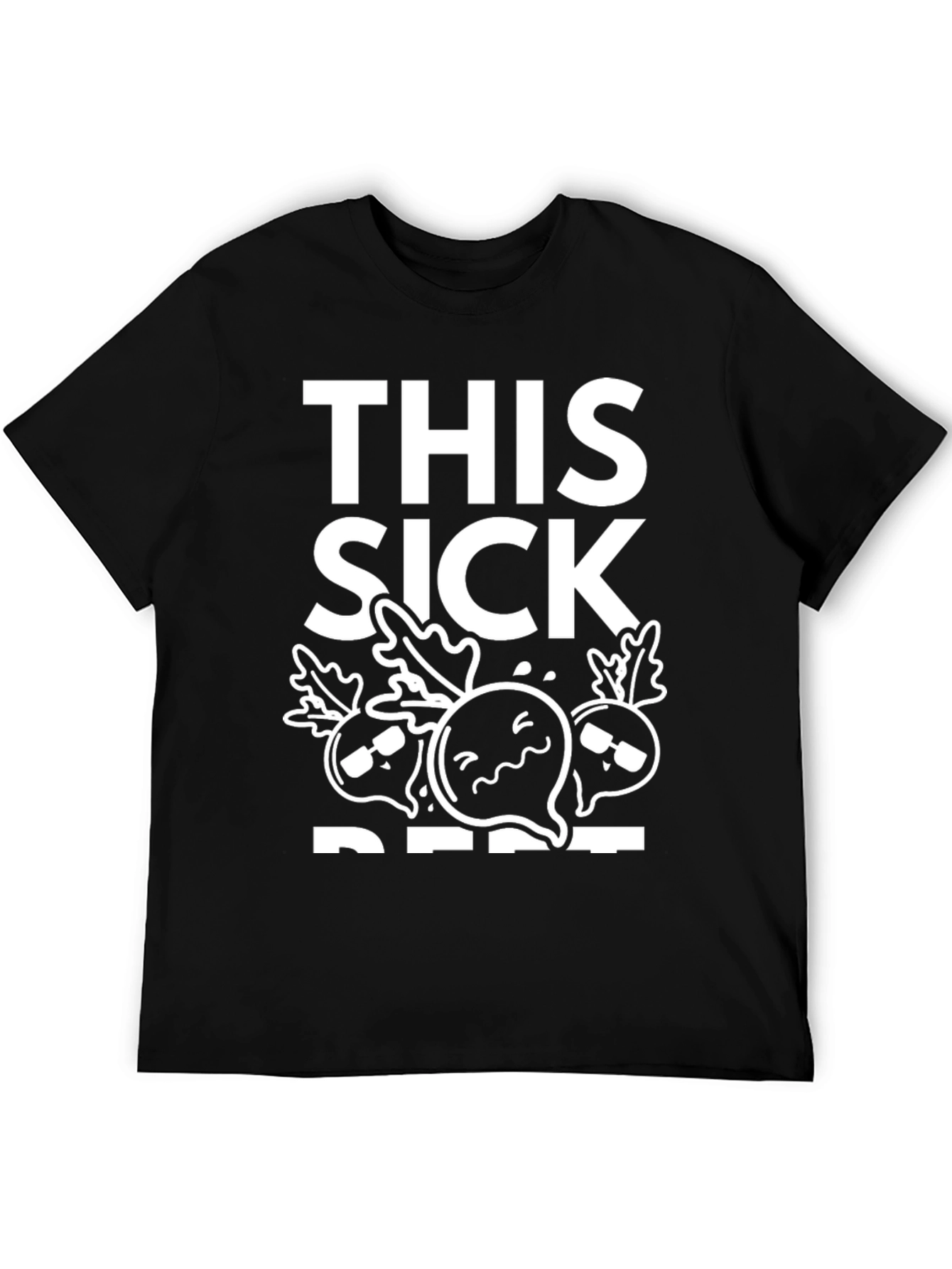 Black This Sick Beet T-Shirt - Funny Graphic Tee view 5
