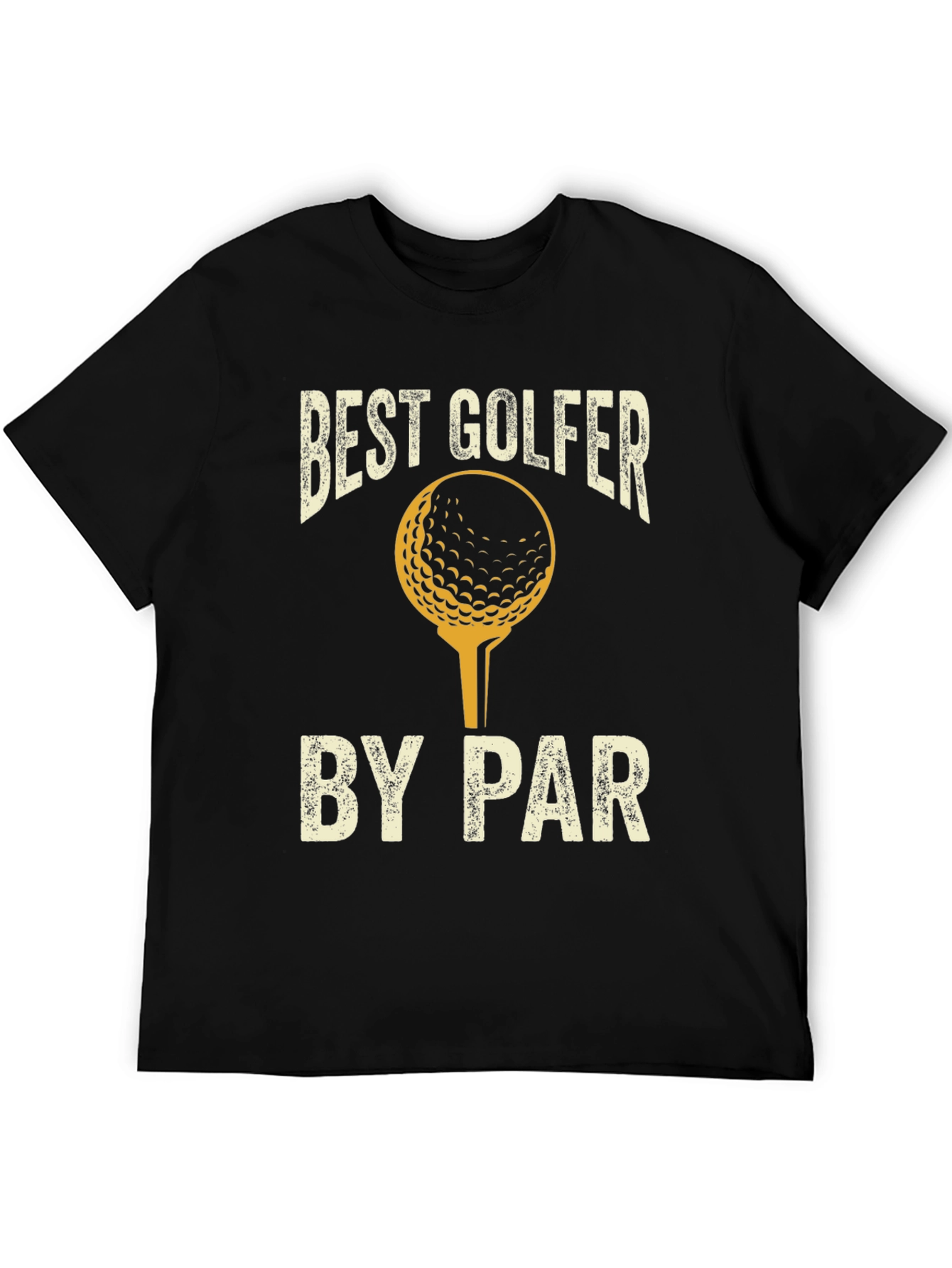 Black Best Golfer by Par T-Shirt Golf Tee view 5