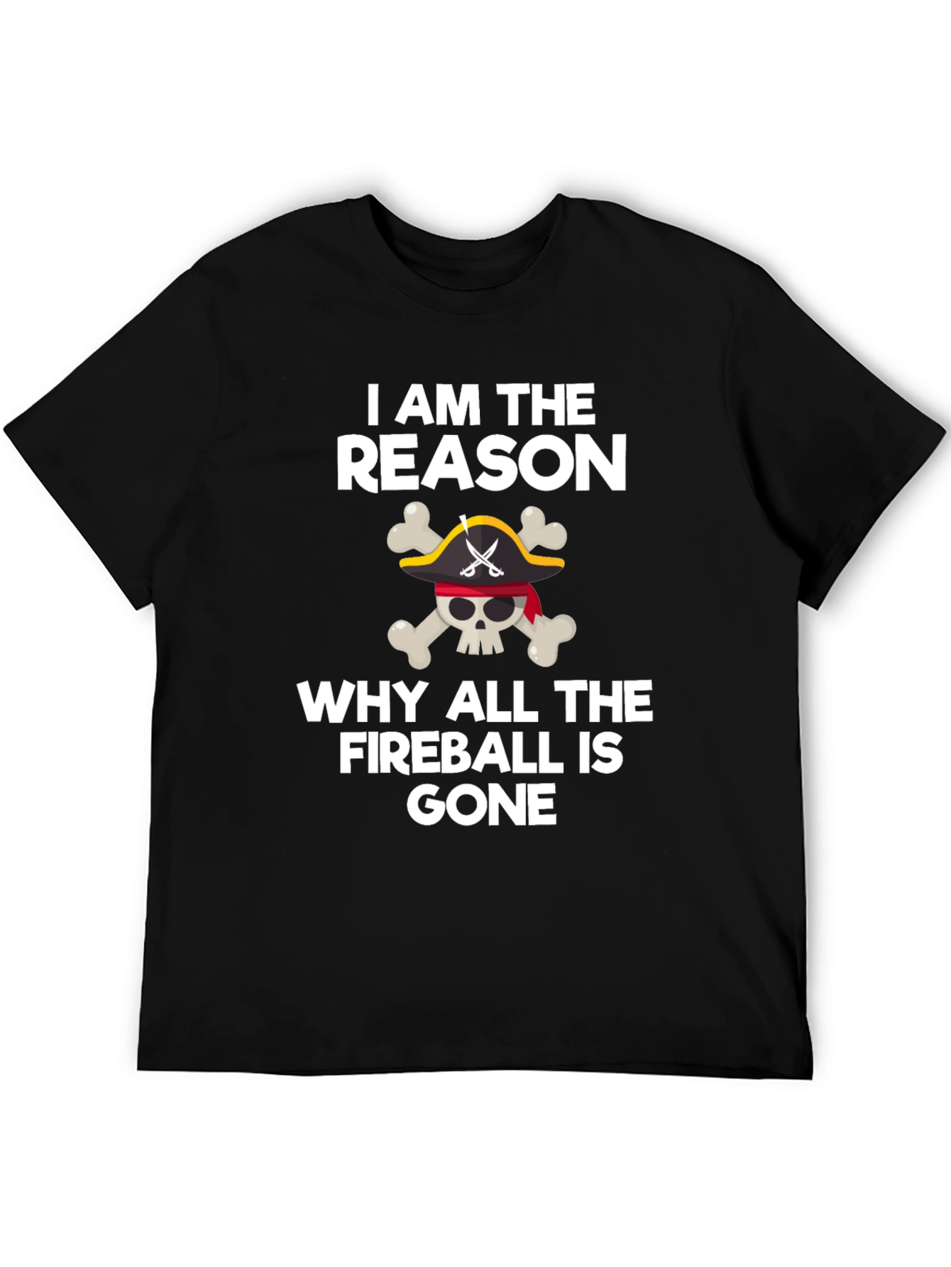 Black Fireball Gone Skull T-Shirt view 5