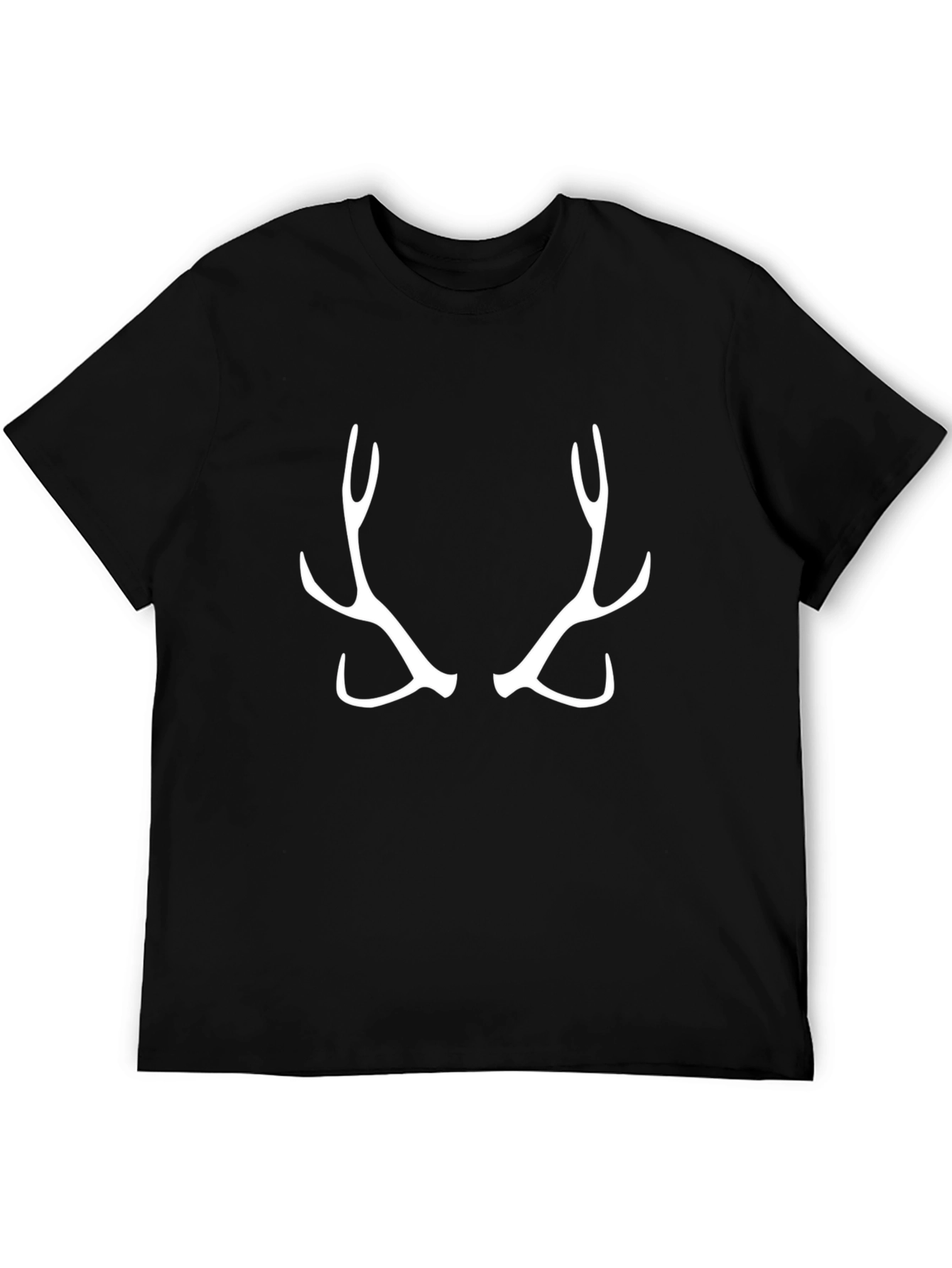 Black Antler Graphic Tee - Black Casual Shirt view 5