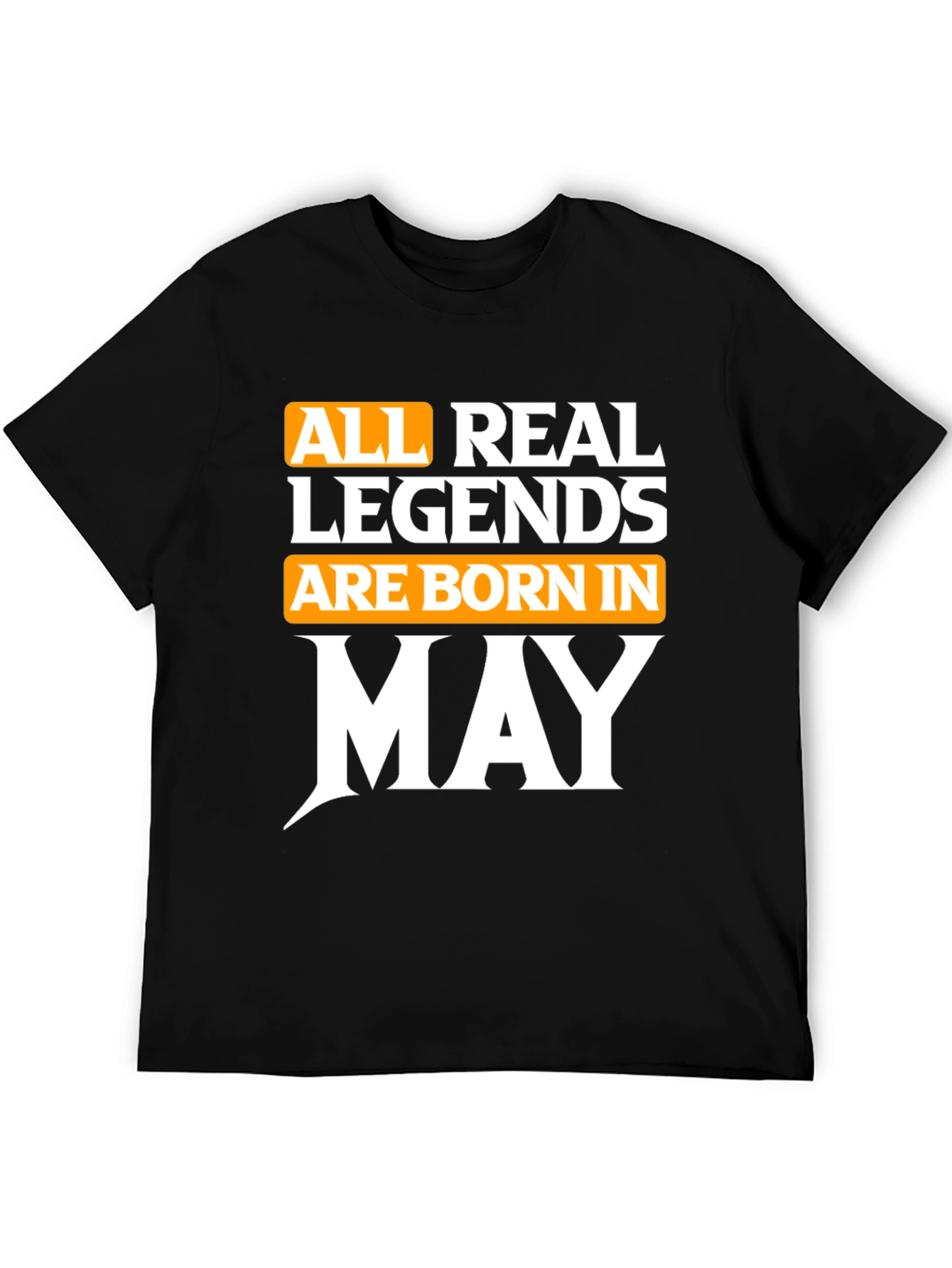 Black Born in May Legend T-Shirt view 5