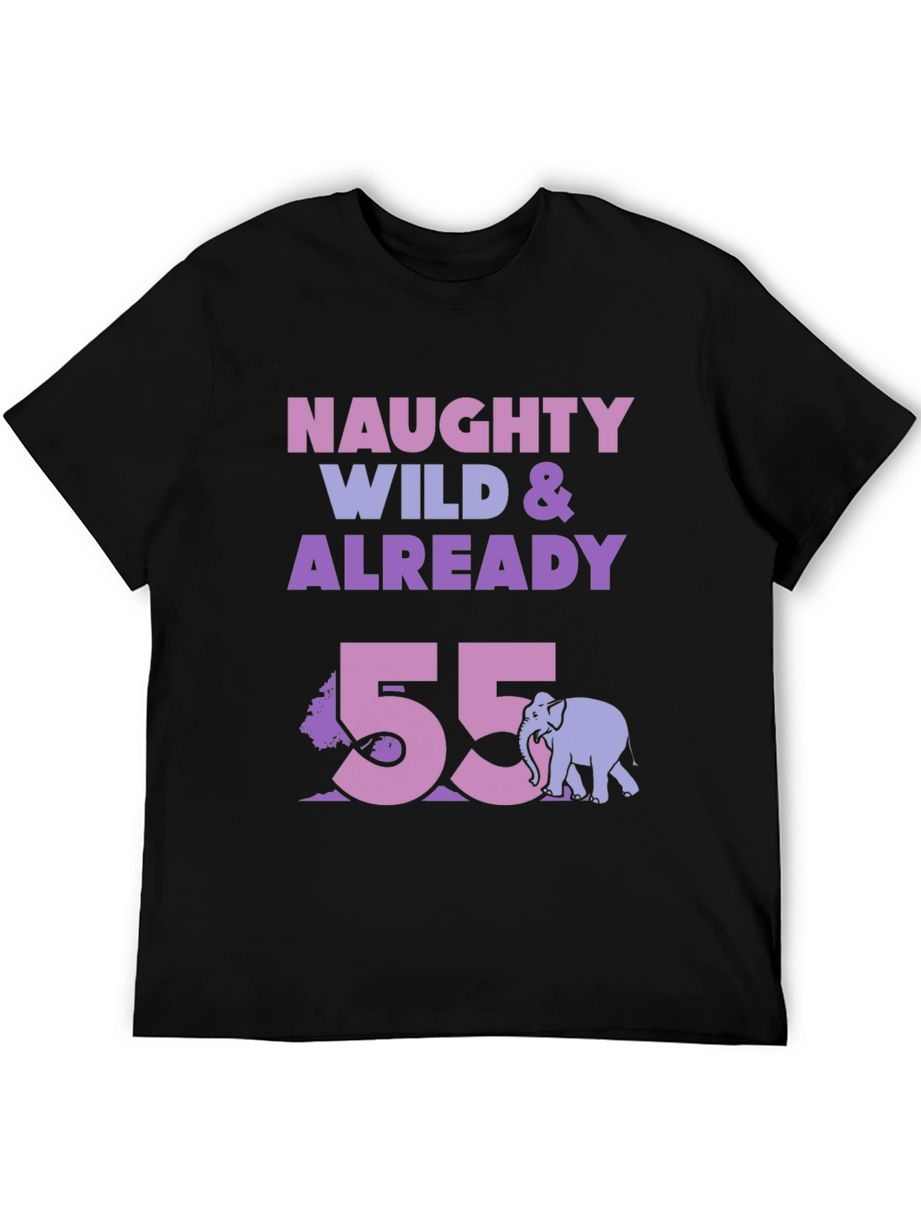 Black Naughty Wild & Already 55 T-Shirt view 5