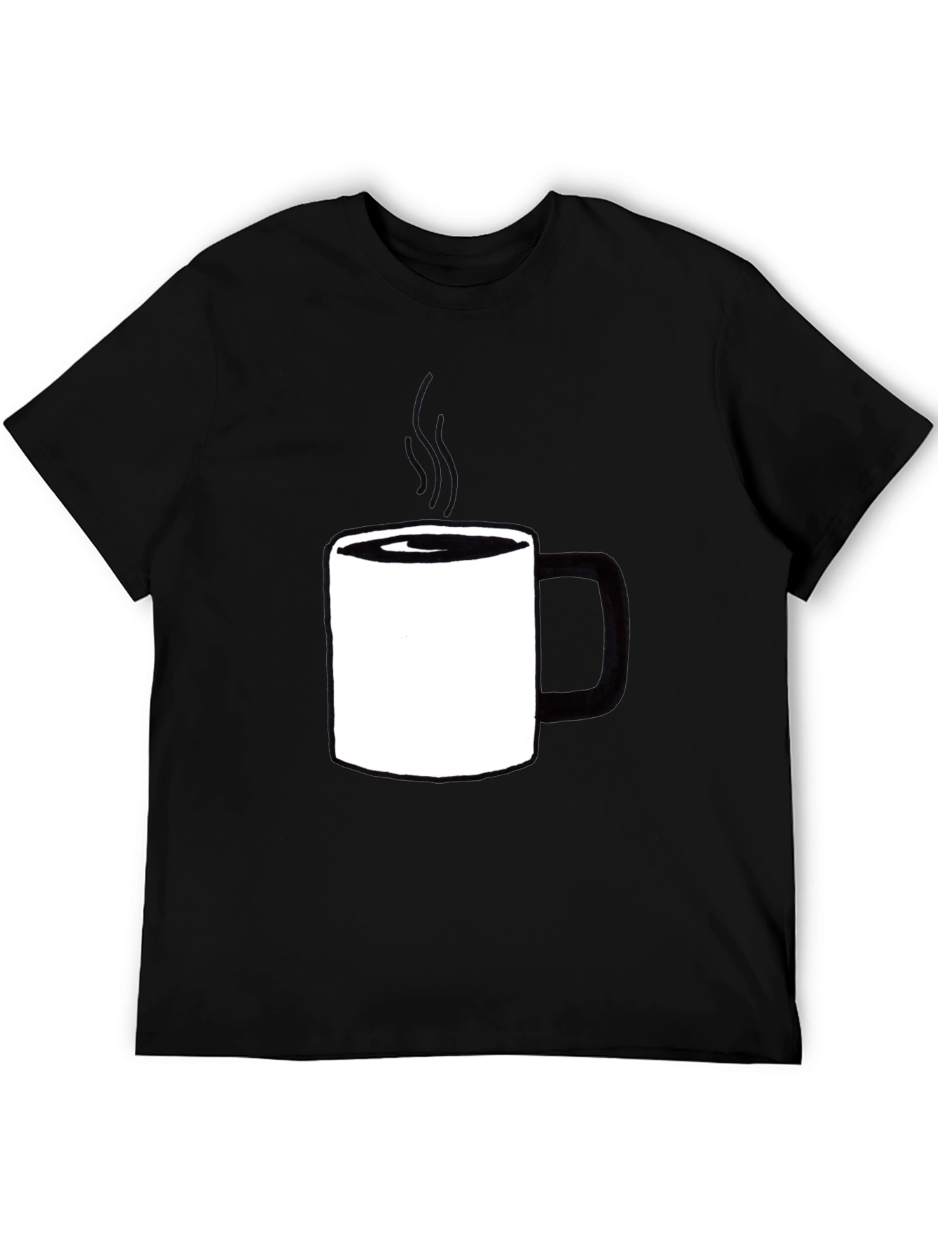 Black Coffee Mug Graphic Tee - Casual Comfort view 5