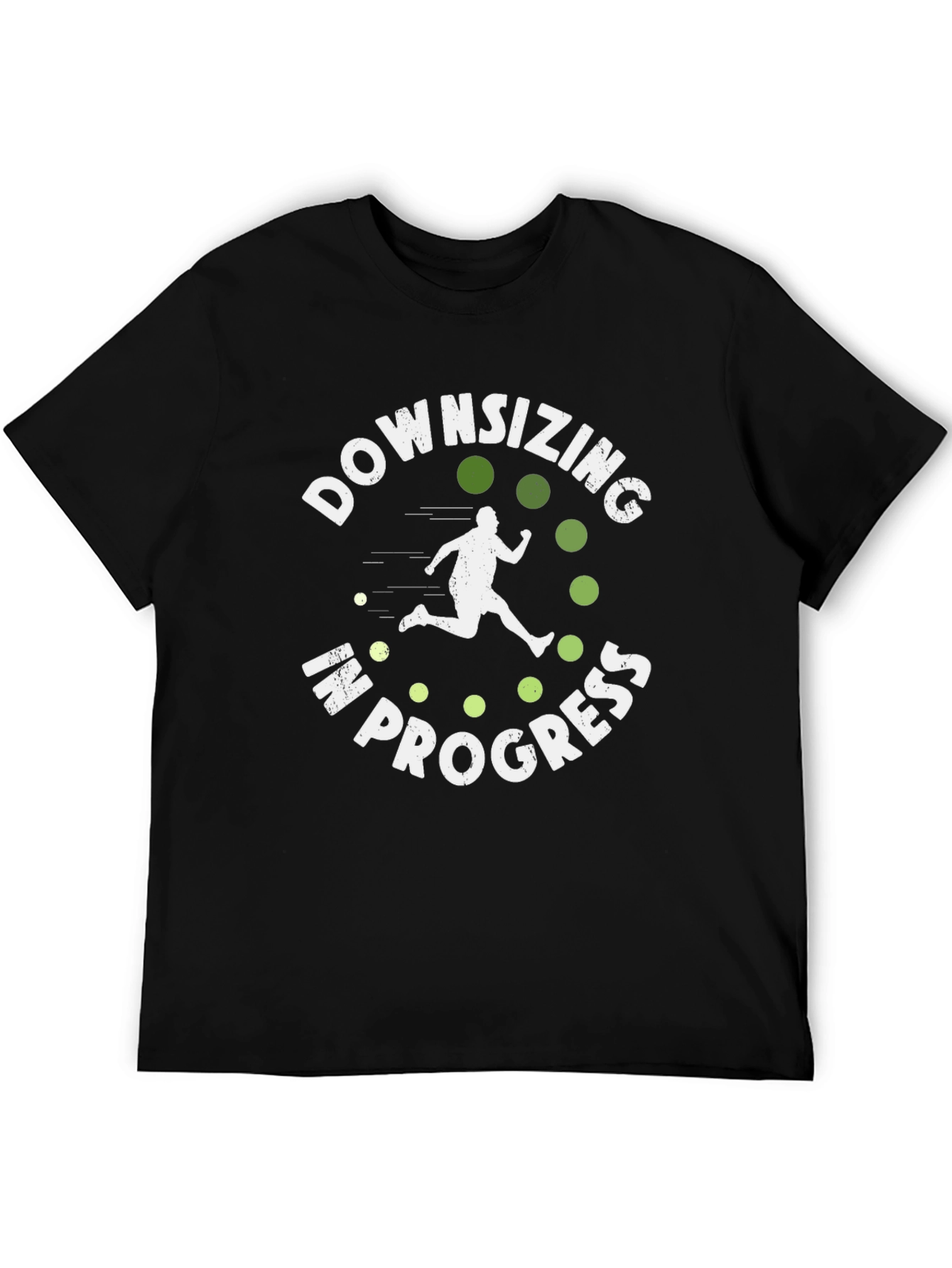 Black Downsizing In Progress Graphic Tee view 5