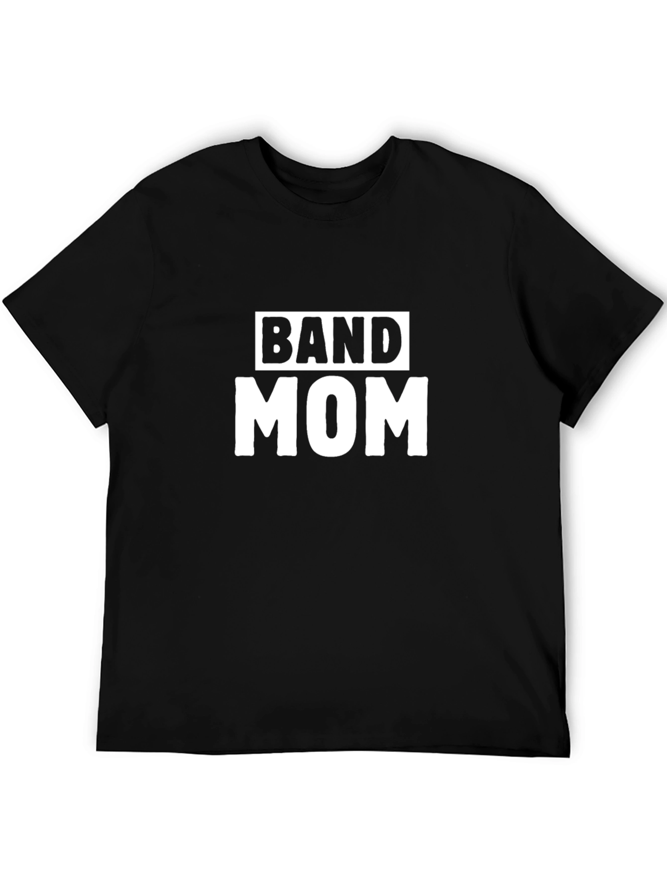 Black Band Mom T-Shirt - Black Graphic Tee view 5