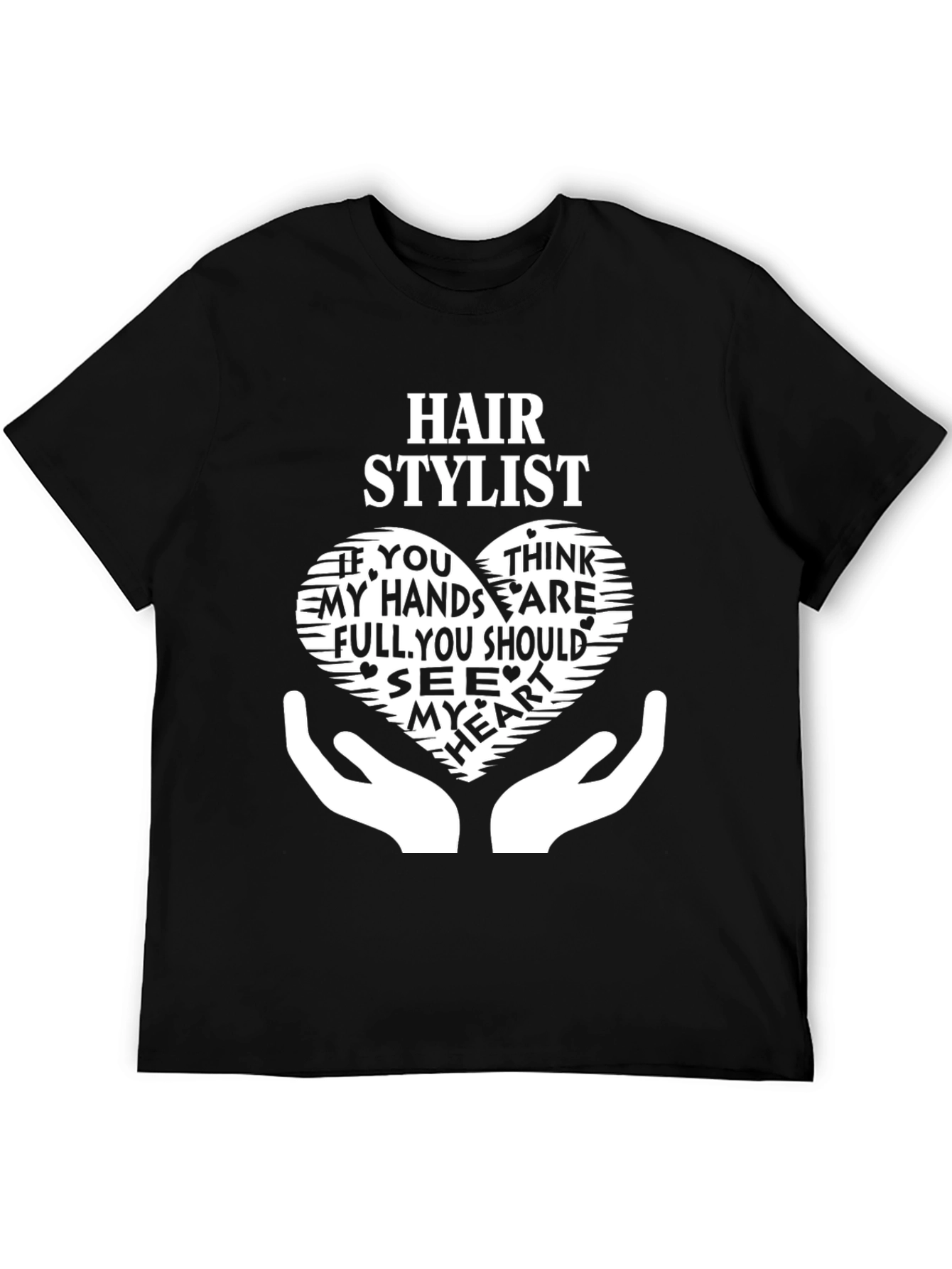 Hair Stylist Heart Graphic T-Shirt - 5