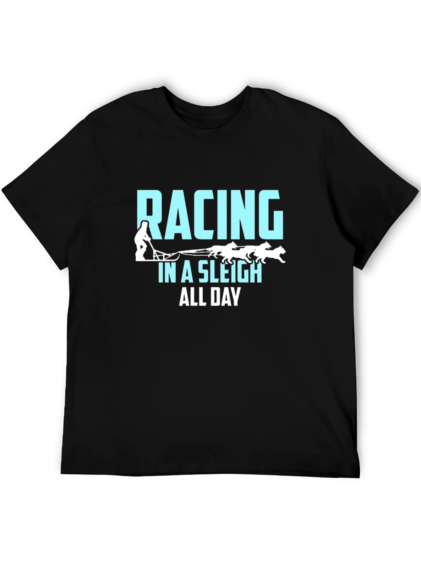 Black Racing in a Sleigh All Day Graphic Tee view 5