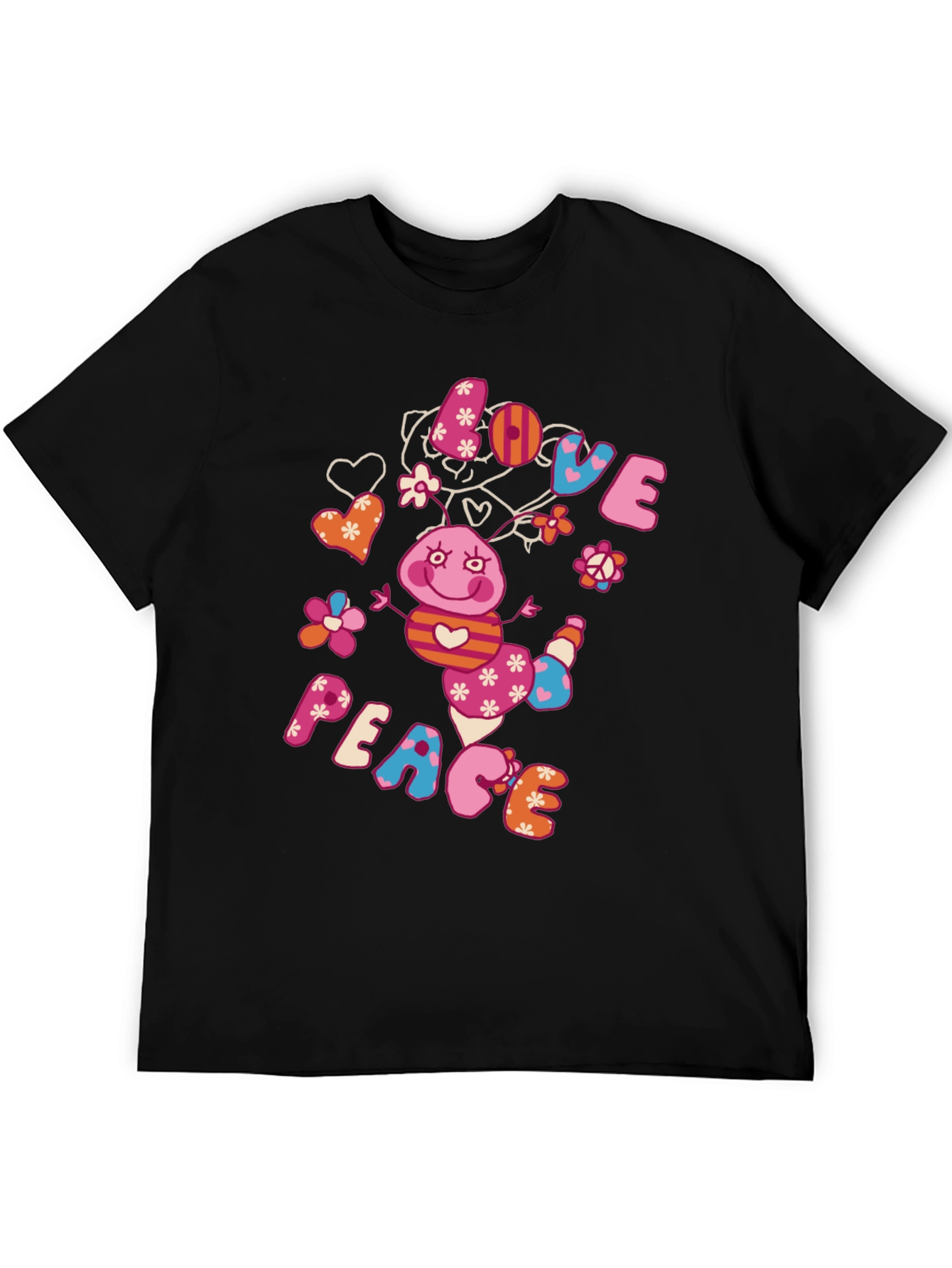 Black Love and Peace Graphic Tee view 5