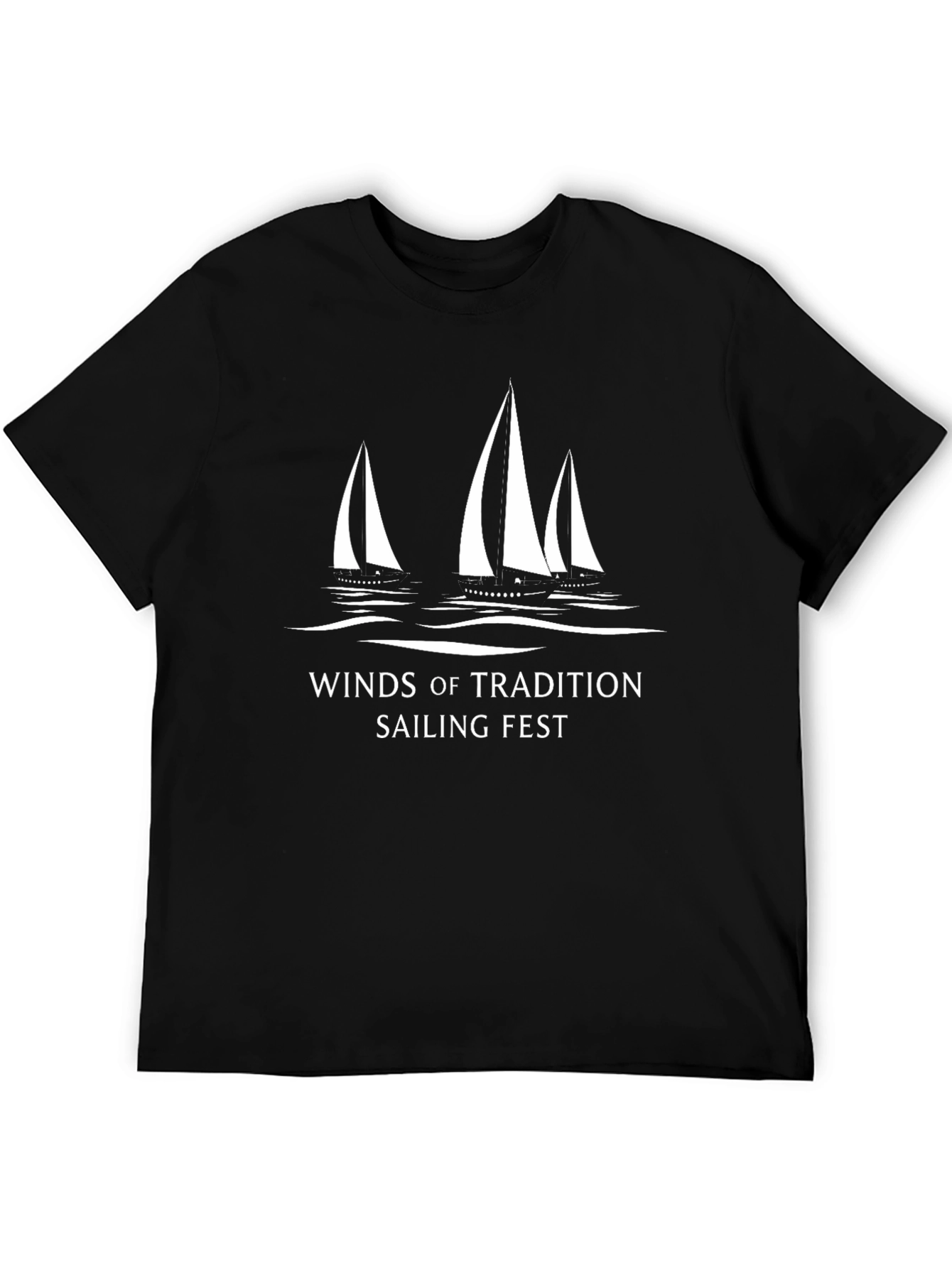 Black Winds of Tradition Sailing Fest Black T-Shirt view 5