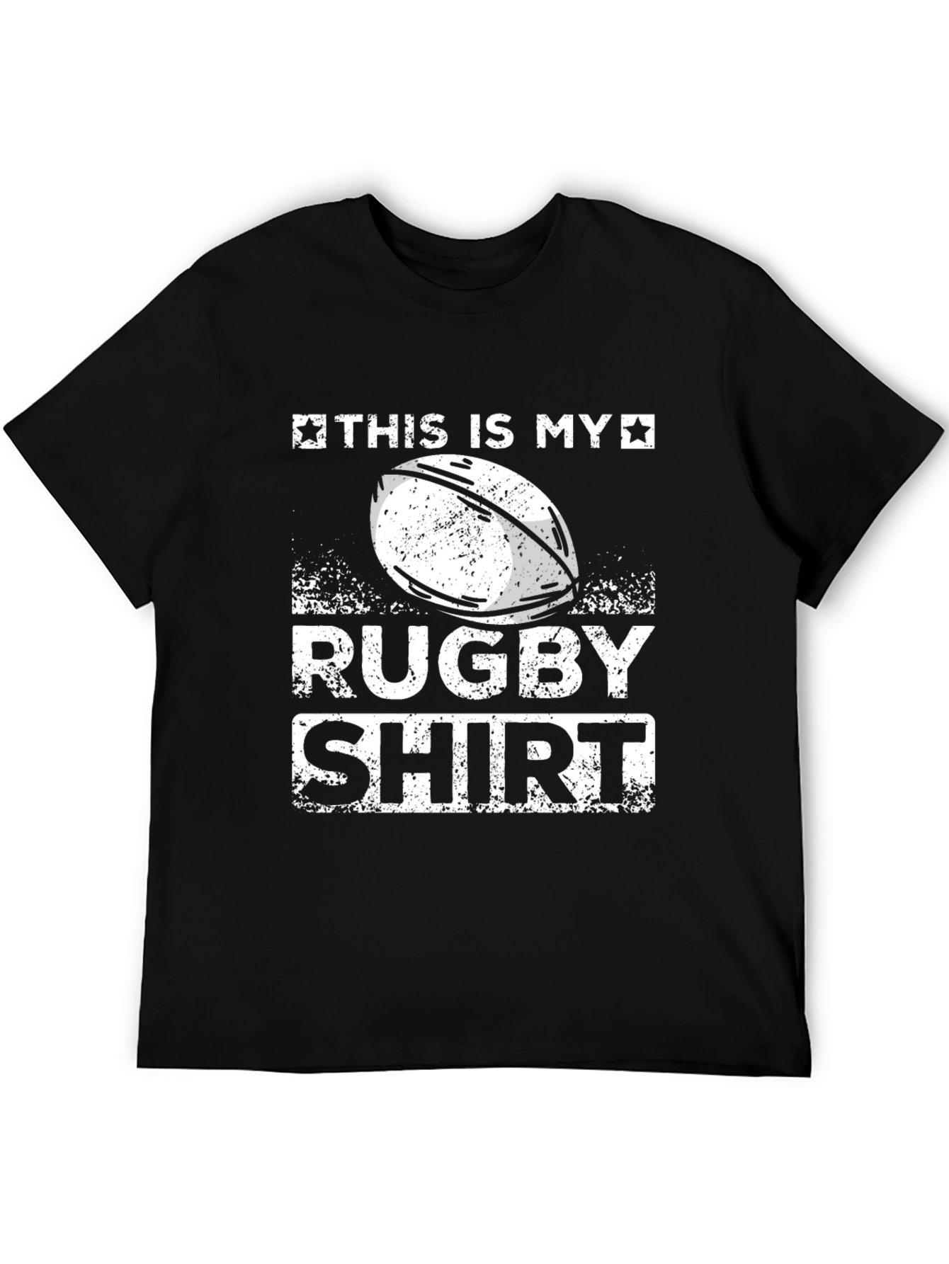 Black Rugby Shirt - This Is My Rugby Shirt T-Shirt view 5