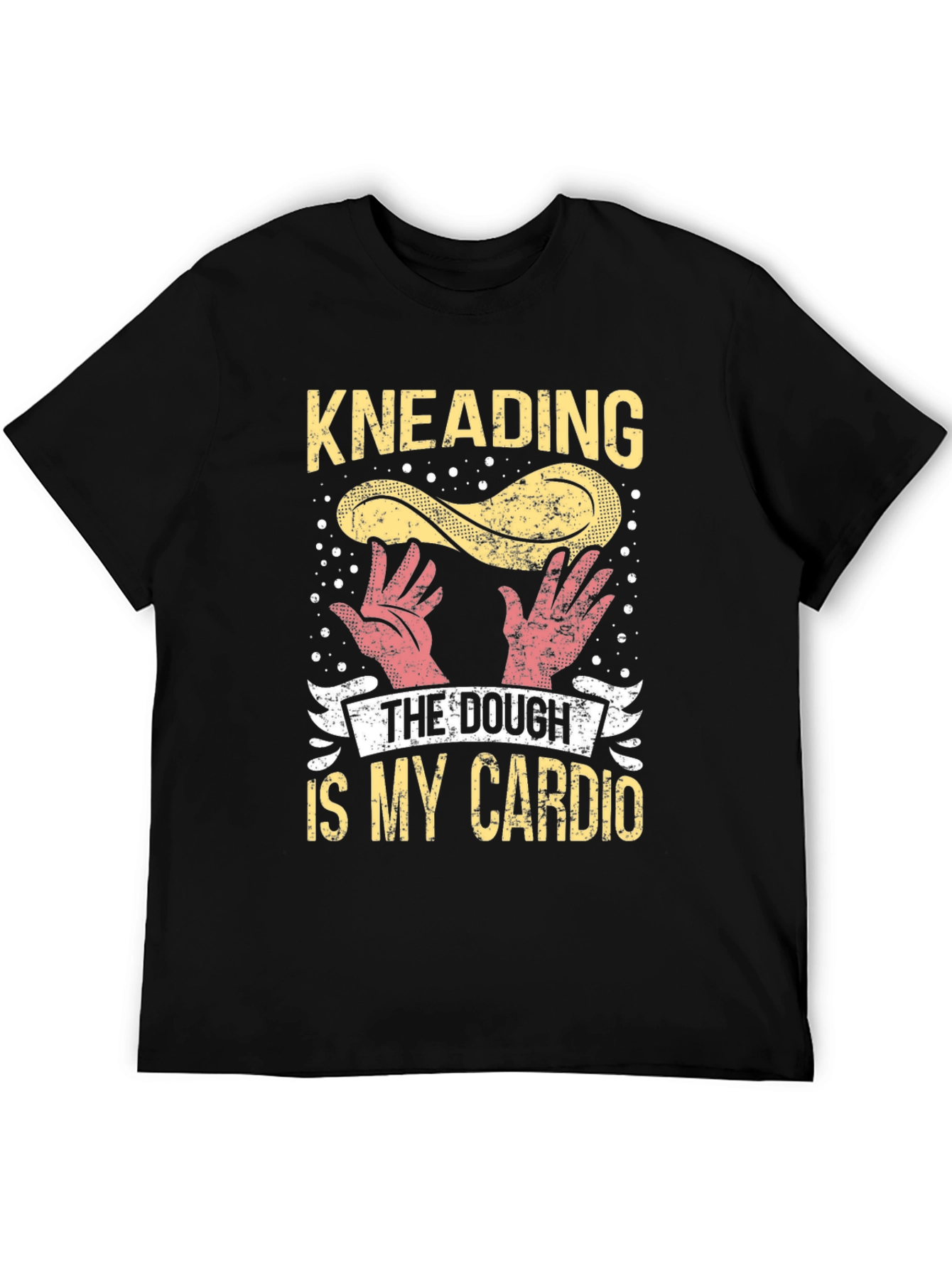 Black Kneading Dough Cardio Graphic T-Shirt view 5
