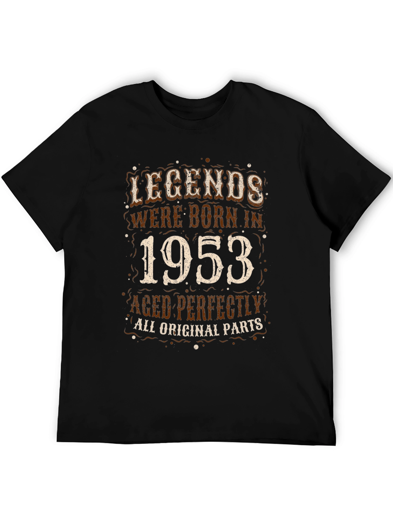 Black Legends Born in 1953 T-Shirt - Aged Perfectly view 5