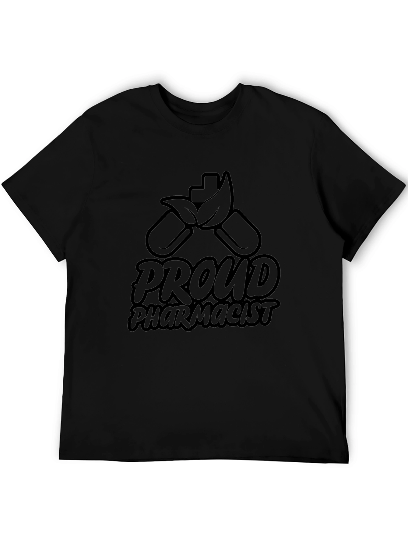 Black Proud Pharmacist Black T-Shirt view 5