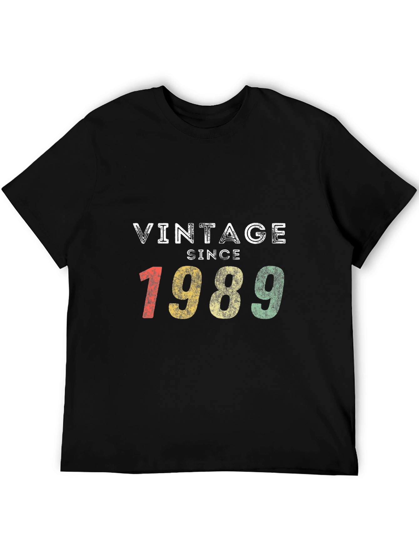 Black Vintage Since 1989 T-Shirt - Retro Birthday Gift view 5