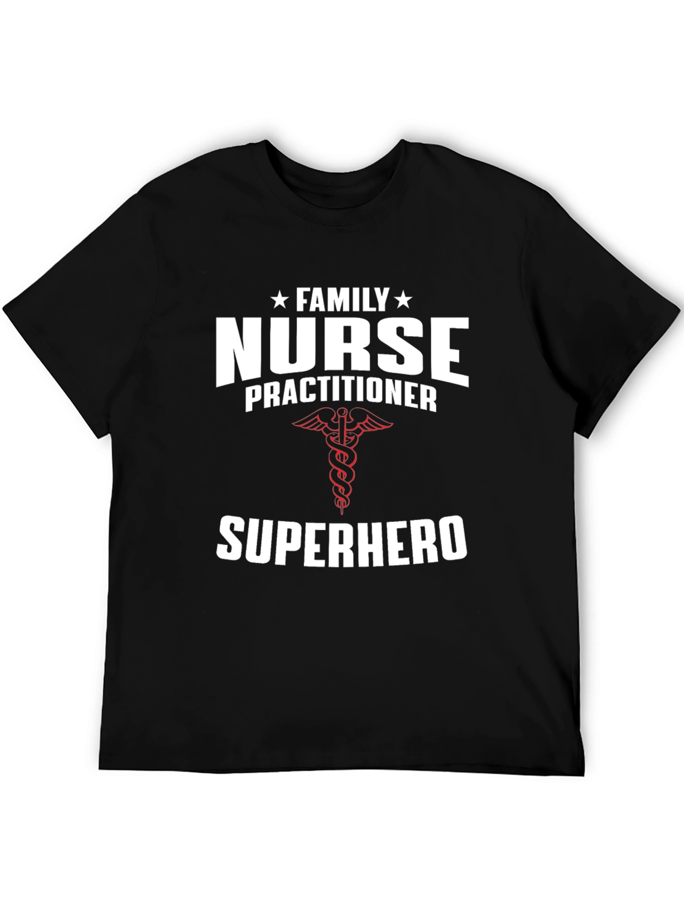 Black Family Nurse Practitioner Superhero T-Shirt view 5