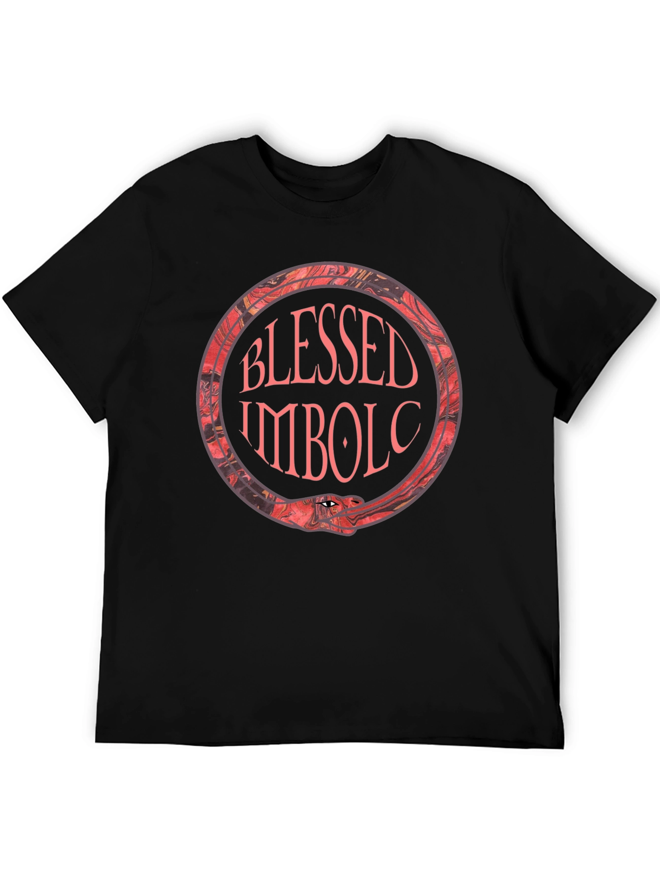 Blessed Imbolc Ouroboros T-Shirt - Pagan Snake - 5