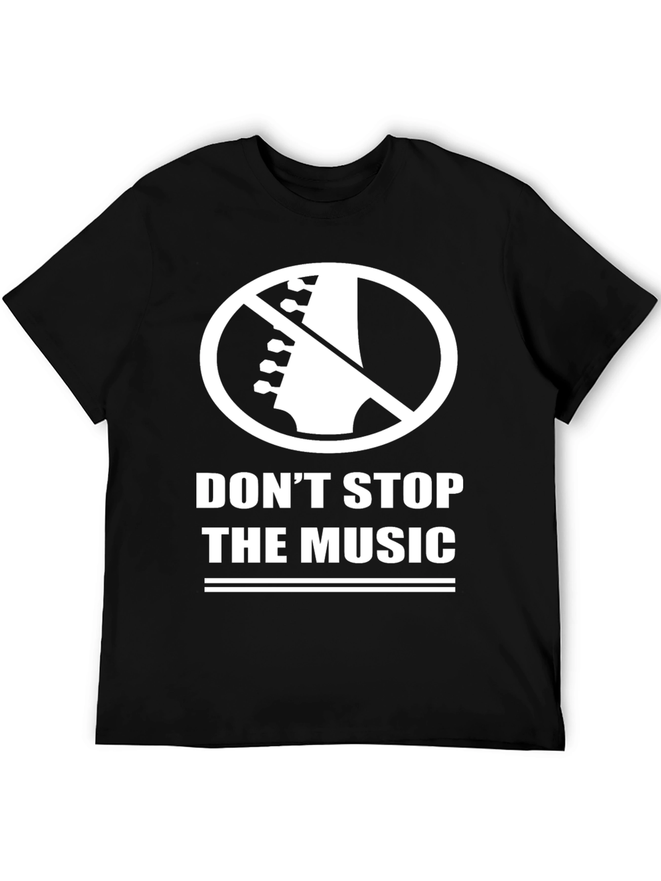 Black Don't Stop The Music Black T-Shirt view 5