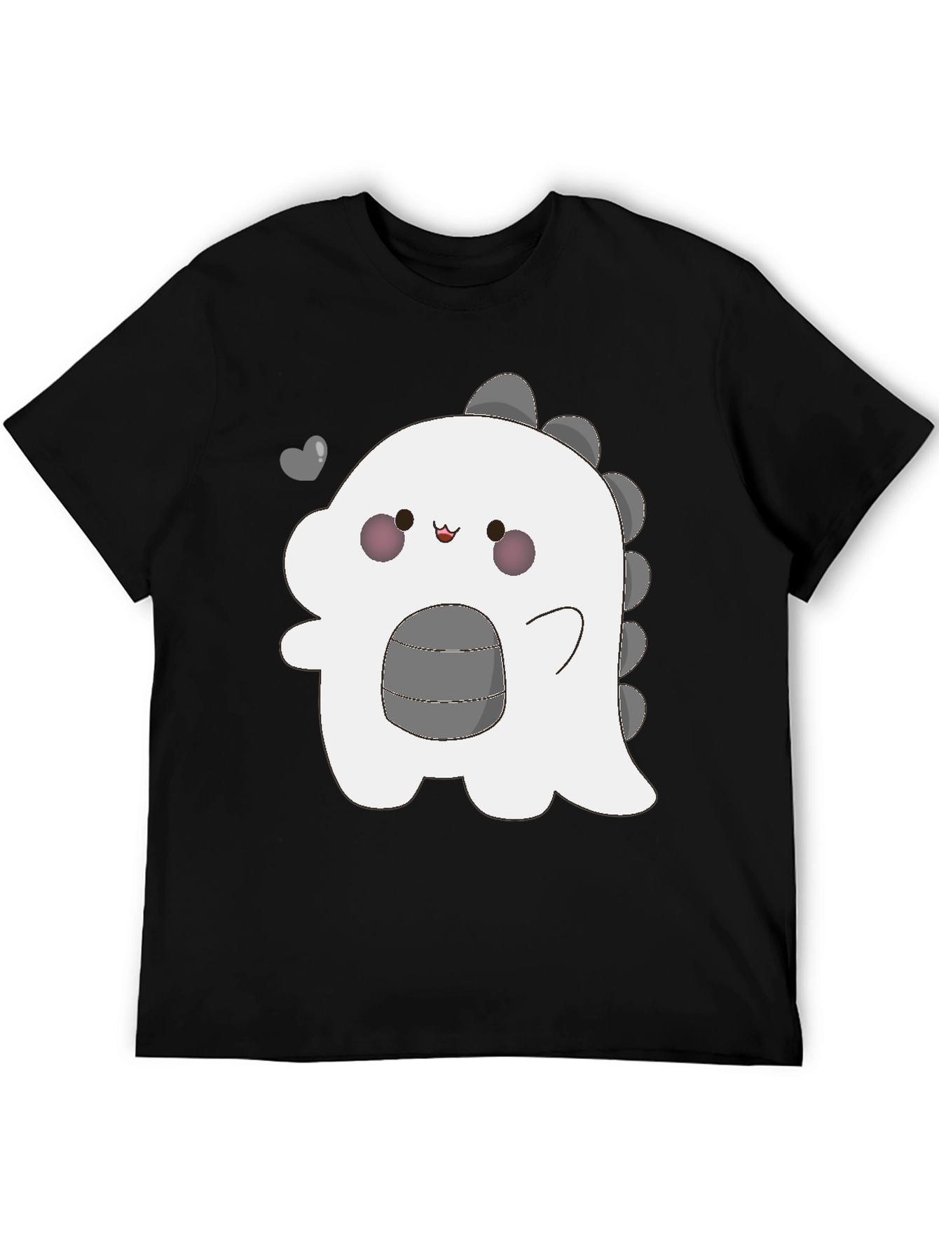 Black Kawaii Dinosaur Graphic Tee - Trendy Black T-Shirt view 5