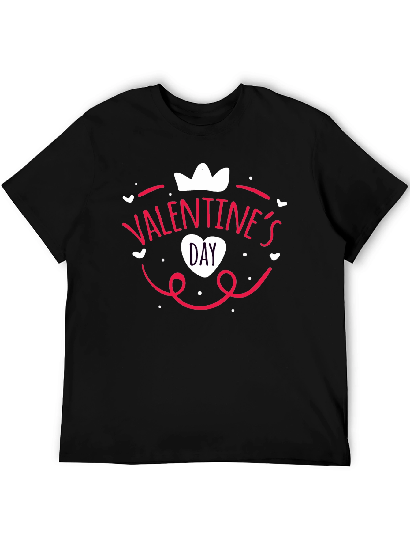 Black Valentine's Day Black T-Shirt view 5