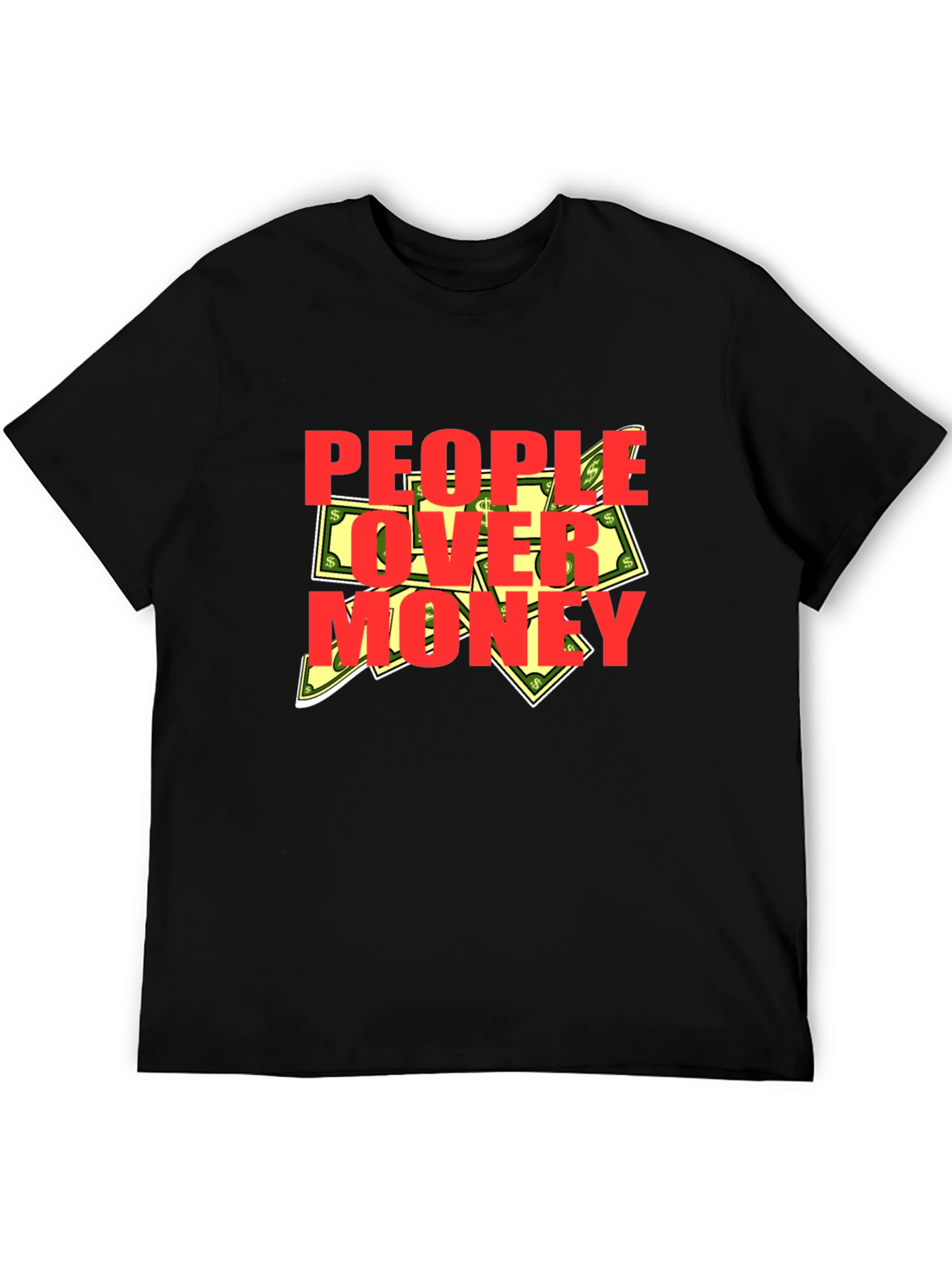 Black People Over Money Graphic T-Shirt view 5
