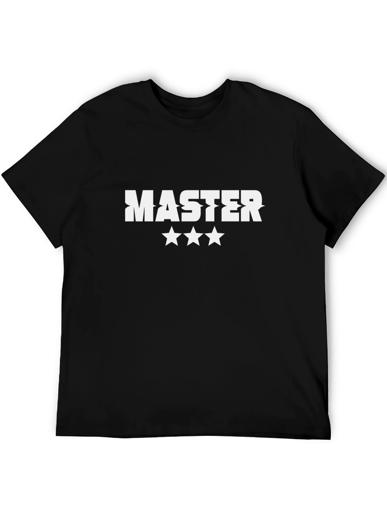 Black Master Three Stars Black Graphic Tee view 5